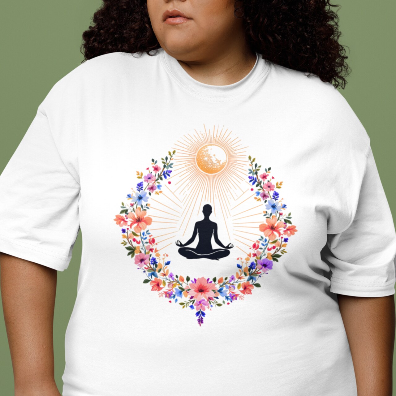 Camiseta Plus Size Yoga - Primavera Interior