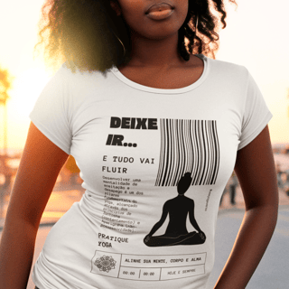 Camiseta de Yoga - Deixe Ir, Flua!