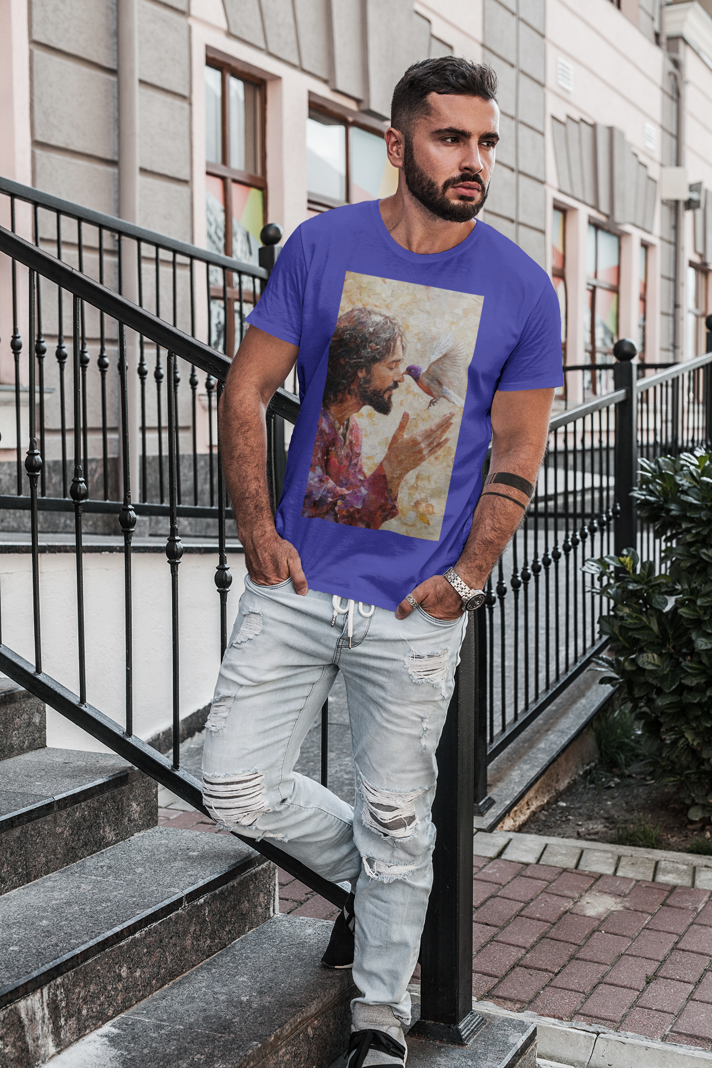 Nome do produto: CAMISA PREMIUM JESUS E O PASSARO