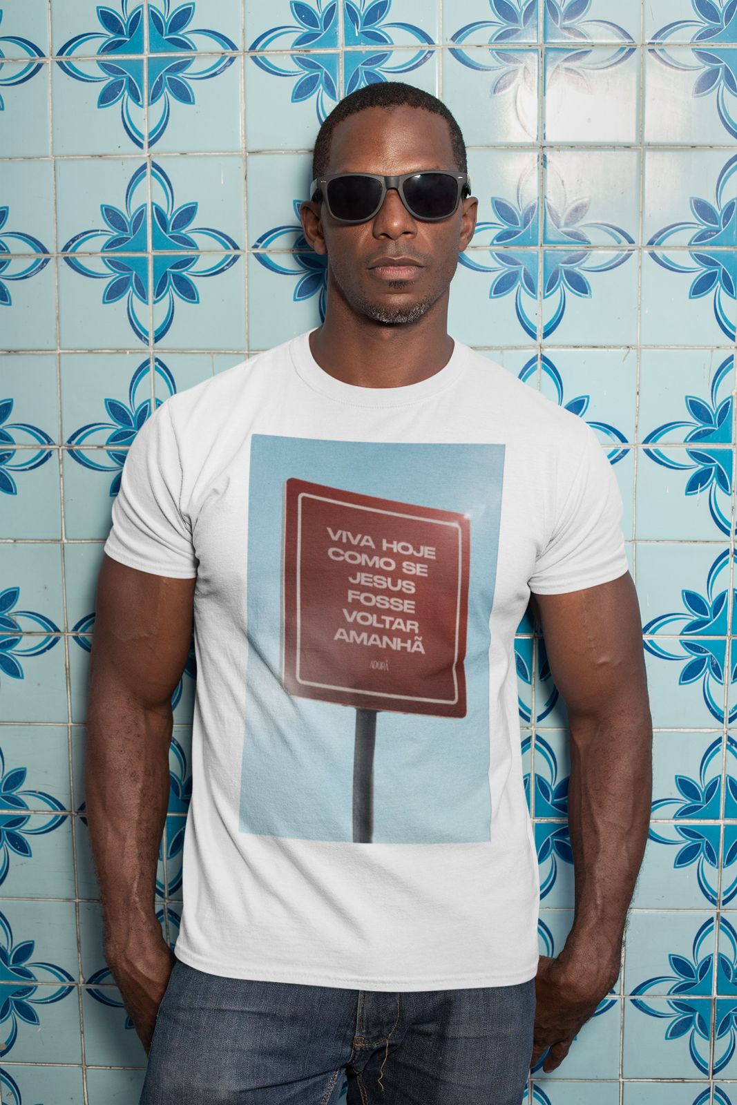 Nome do produto: CAMISA ESTONADA VIVA COMO SE JESUS FOSSE VOLTAR AMANHÃ