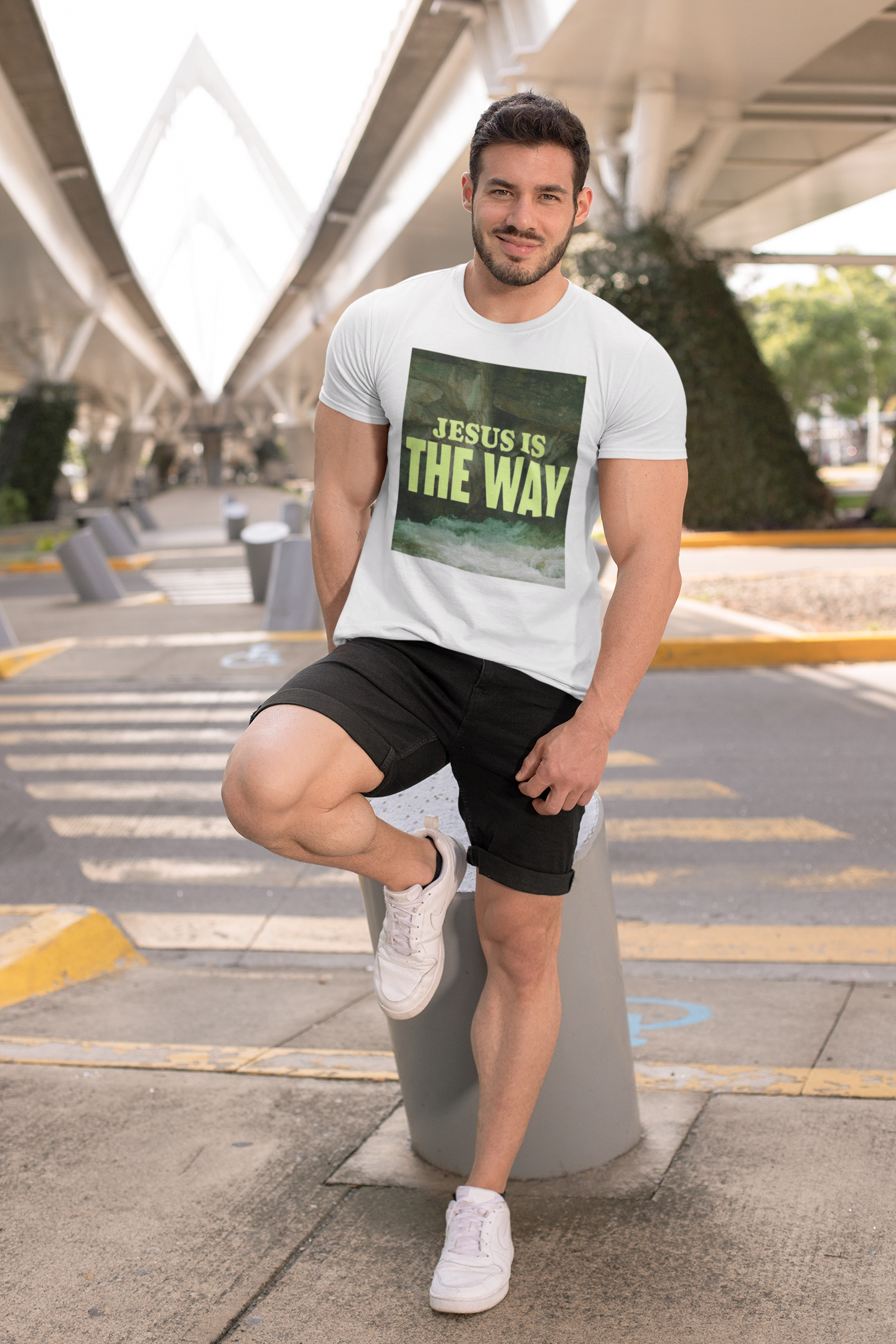 Nome do produto: CAMISA ESTONADA JESUS IS THE WAY