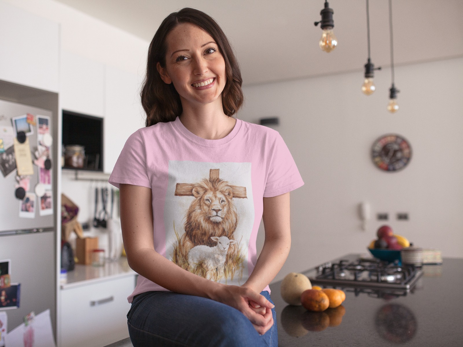 Nome do produto: CAMISA PREMIUM LEAO E CORDEIRO ART