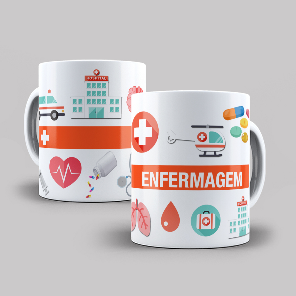 Nome do produto: caneca Enfermagem 