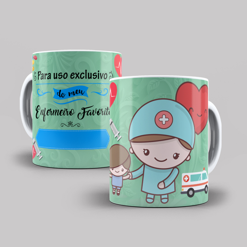 Nome do produto: caneca enfermagem 