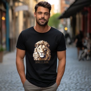 CAMISA QUALITY | LEÃO DA TRIBO DE JUDÁ