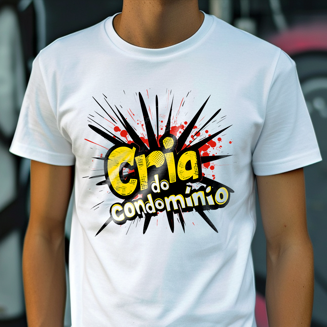 Nome do produto: Camiseta Unissex Cria do Condomínio