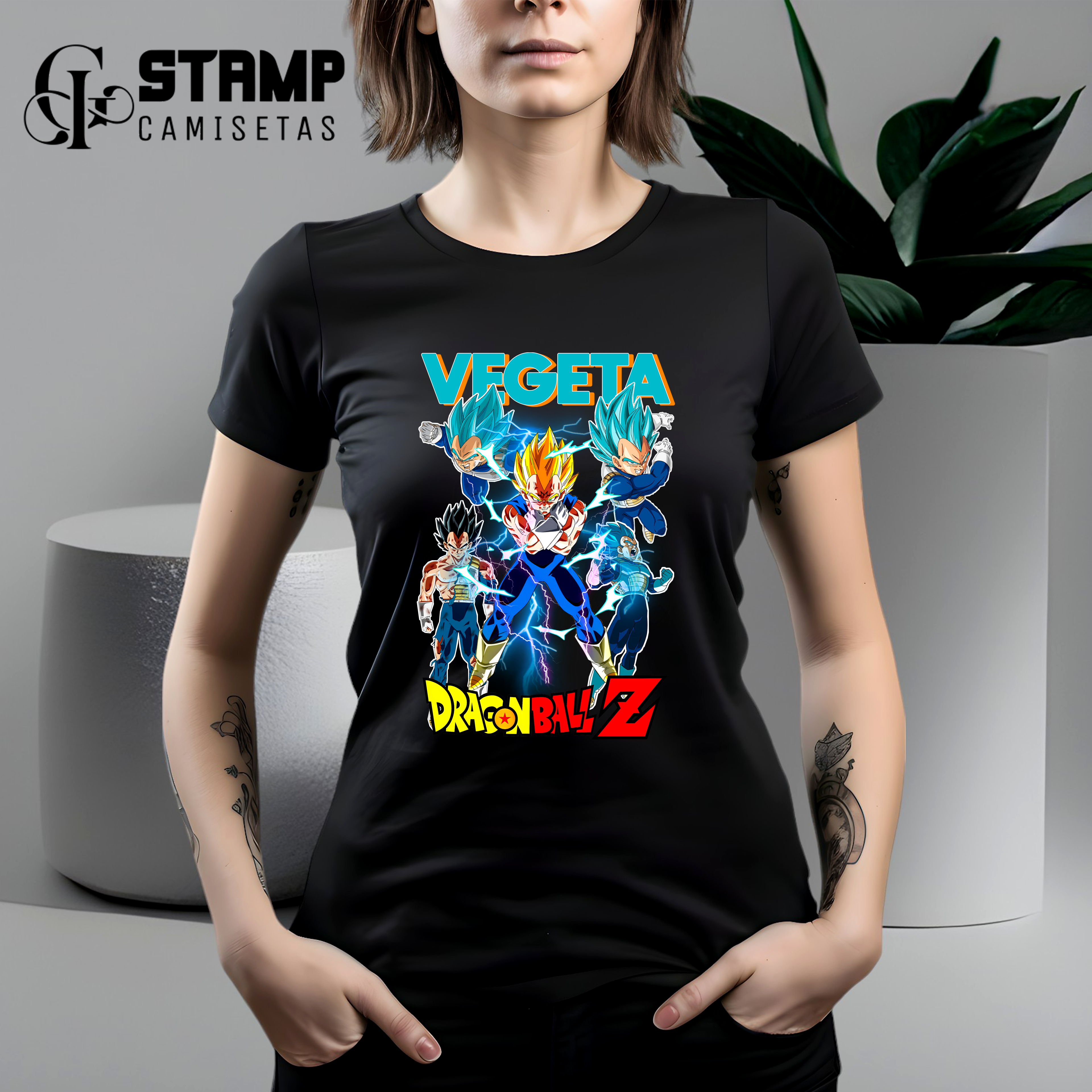 Nome do produto:  Baby look Dragon Ball Z Vegeta