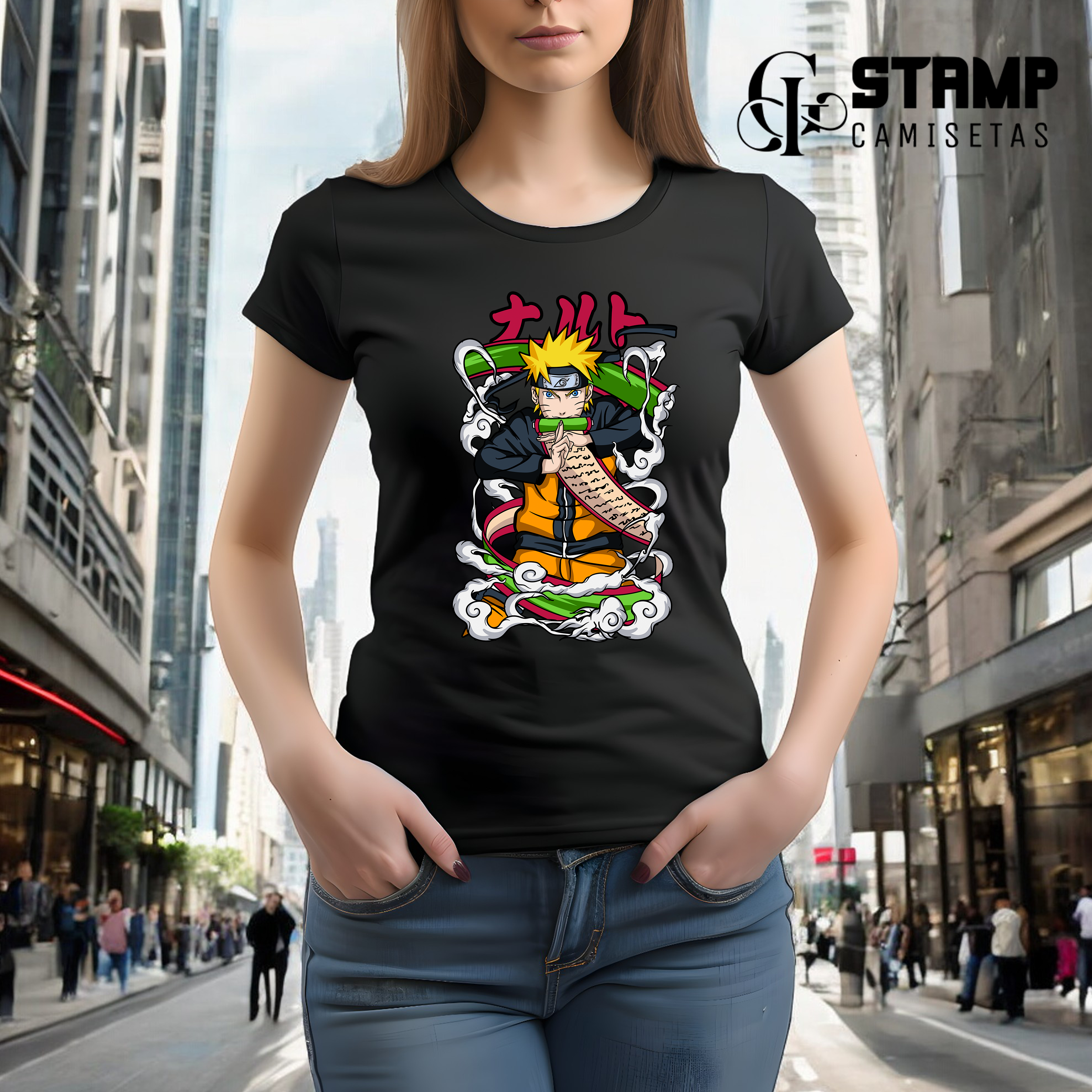 Nome do produto: Baby look Naruto Uzumaki