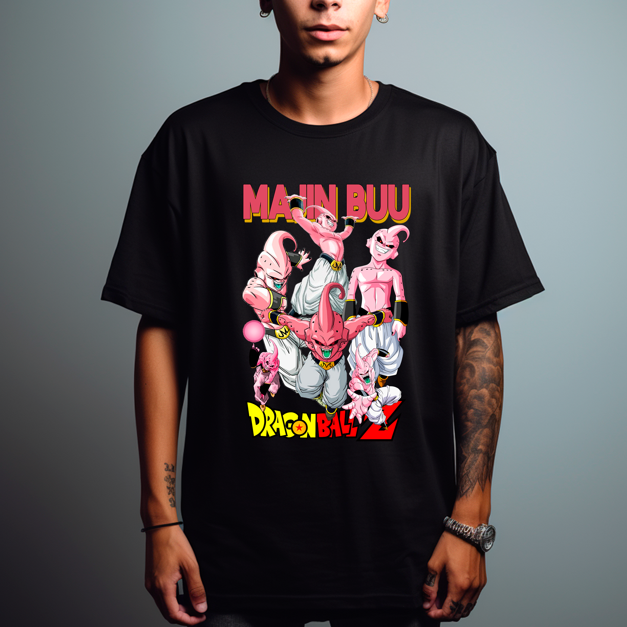 Nome do produto: Camiseta Dragon Ball Z Ma Jin BUU