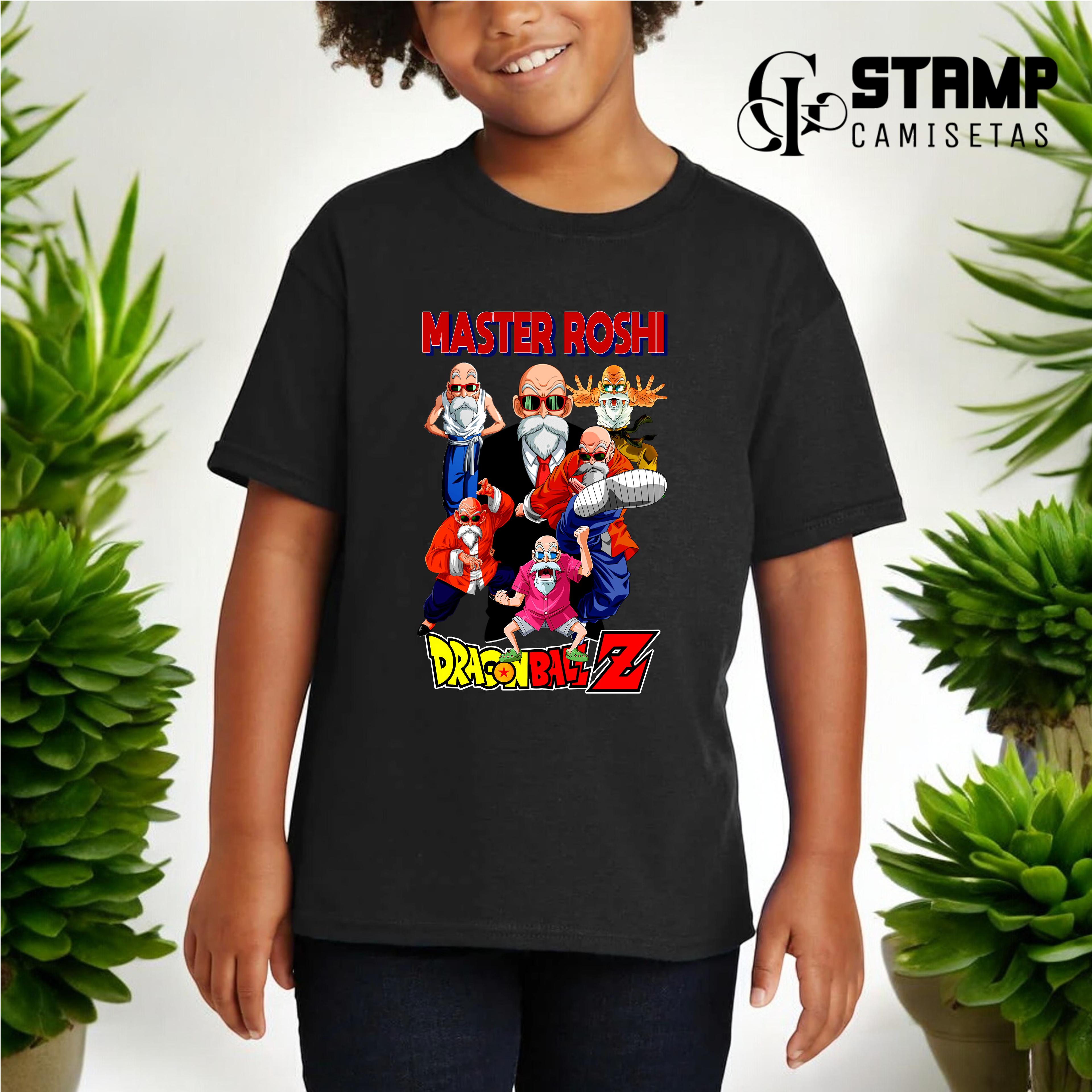 Nome do produto: Camiseta Infantil 10/14 anos Dragon Ball Z Master Roshi