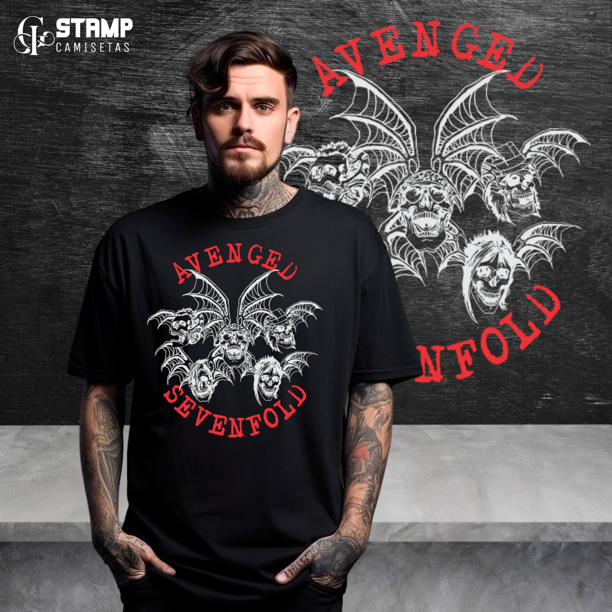 Nome do produto: OVERSIZED AVENGED SEVENFOLD 