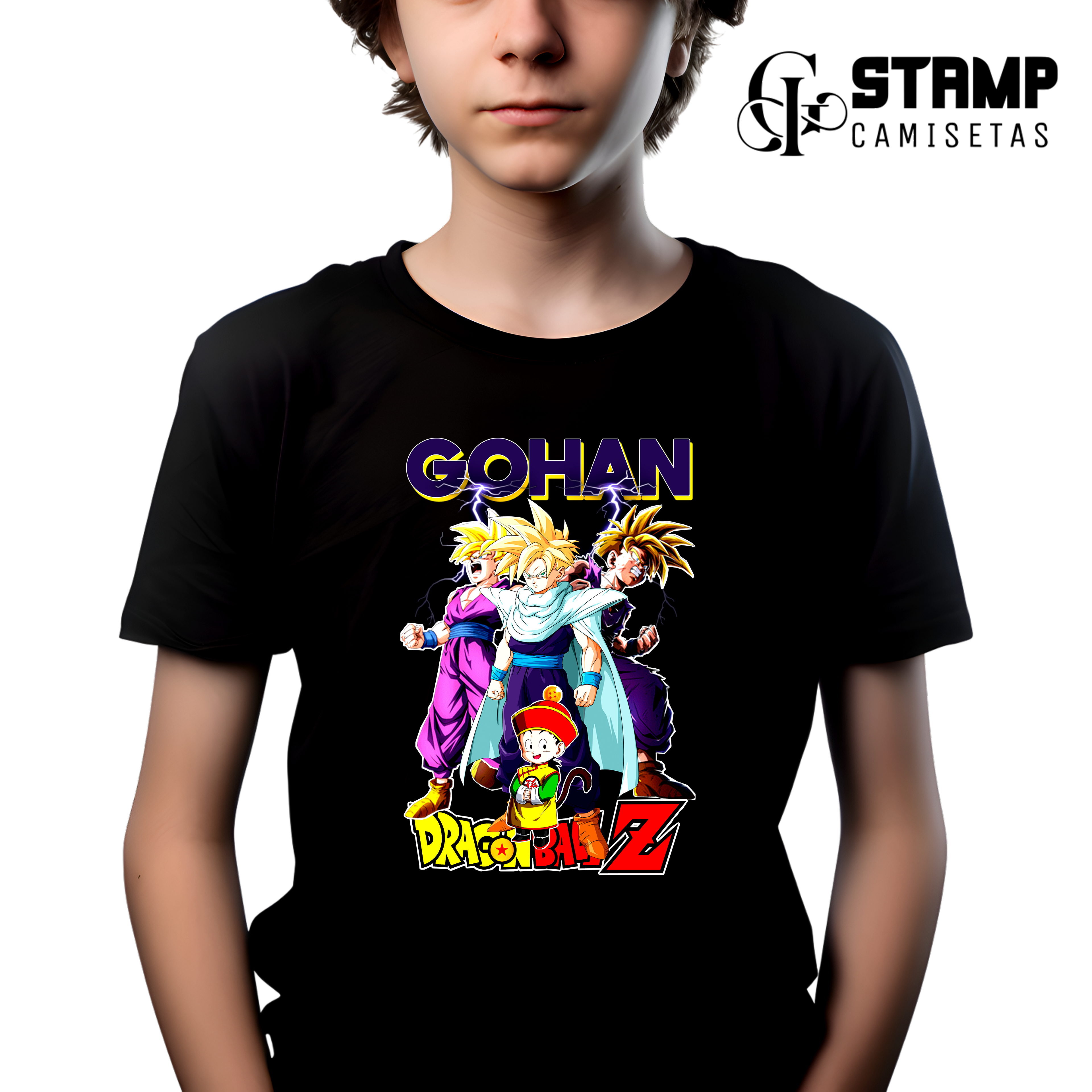Nome do produto: Camiseta Infantil 10/14 anos Dragon Ball Z Gohan