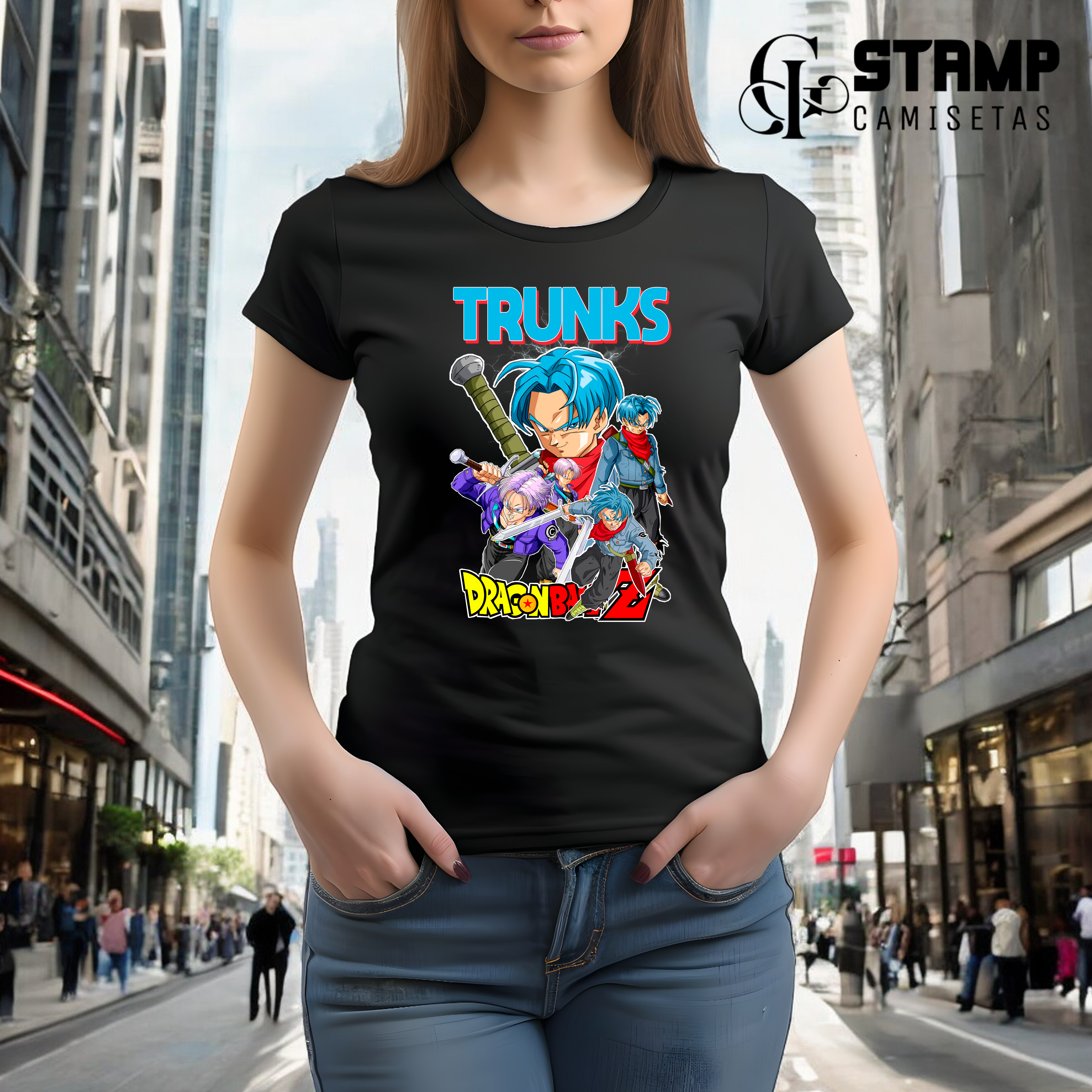 Nome do produto: Baby look Dragon Ball Z Trunks