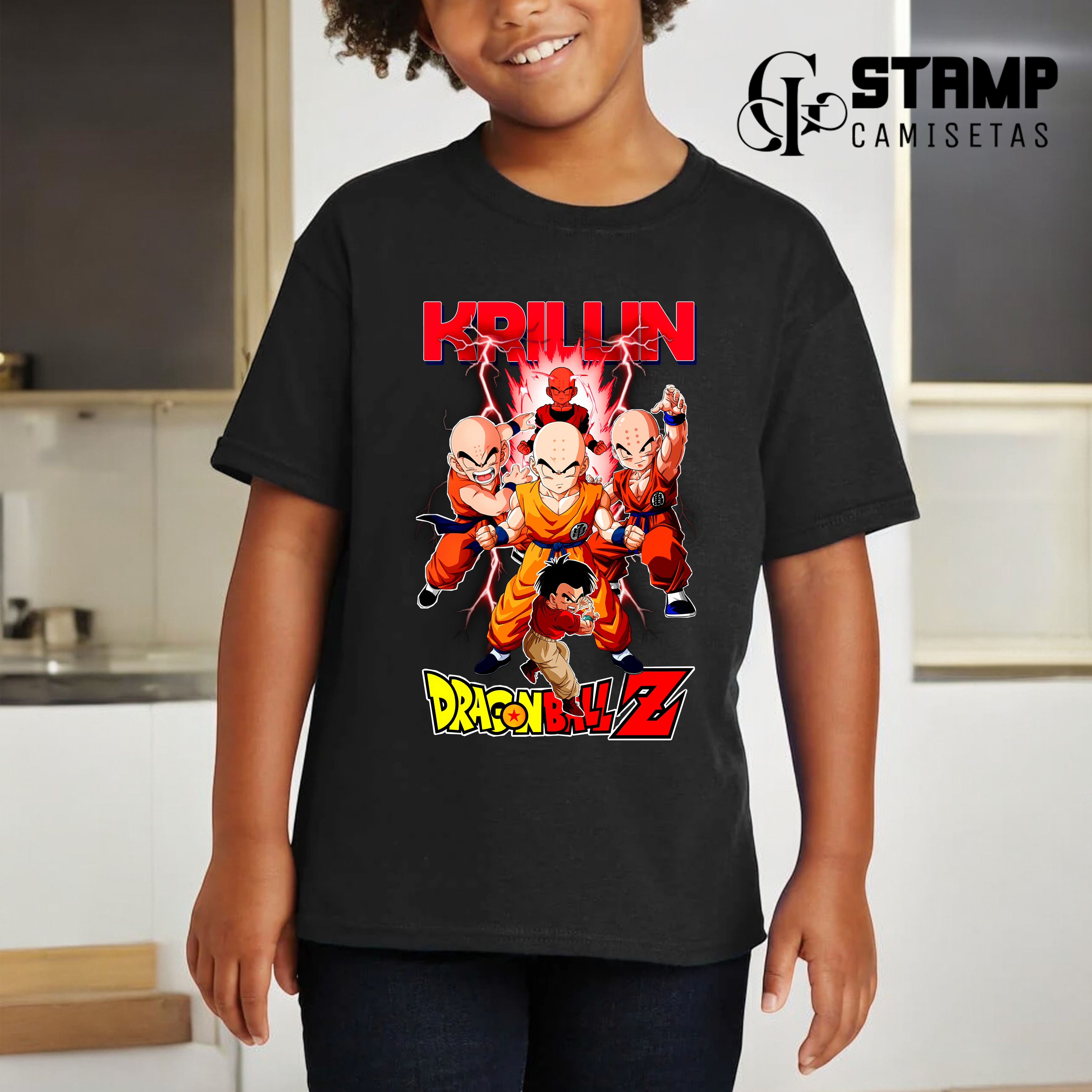 Nome do produto: Camiseta Infantil 10/14 anos Dragon Ball Z Krillin