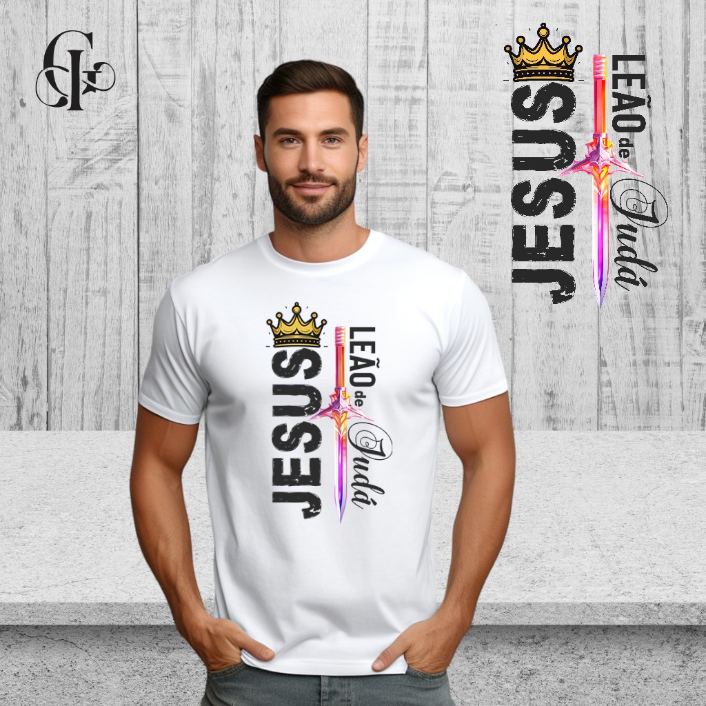 Nome do produto: Camiseta  Jesus com Espada