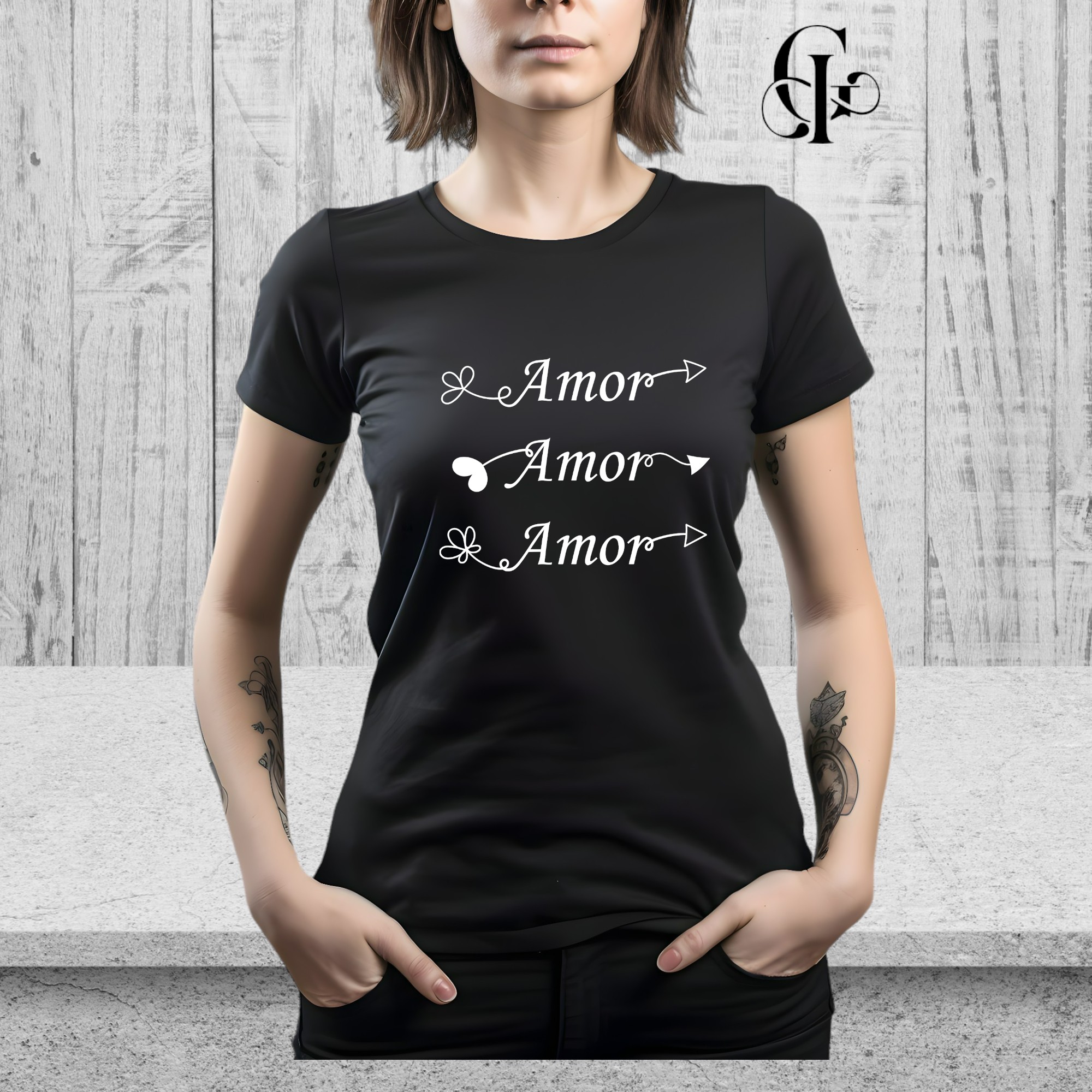 Nome do produto: Camiseta Frases-Amor Amor Amor