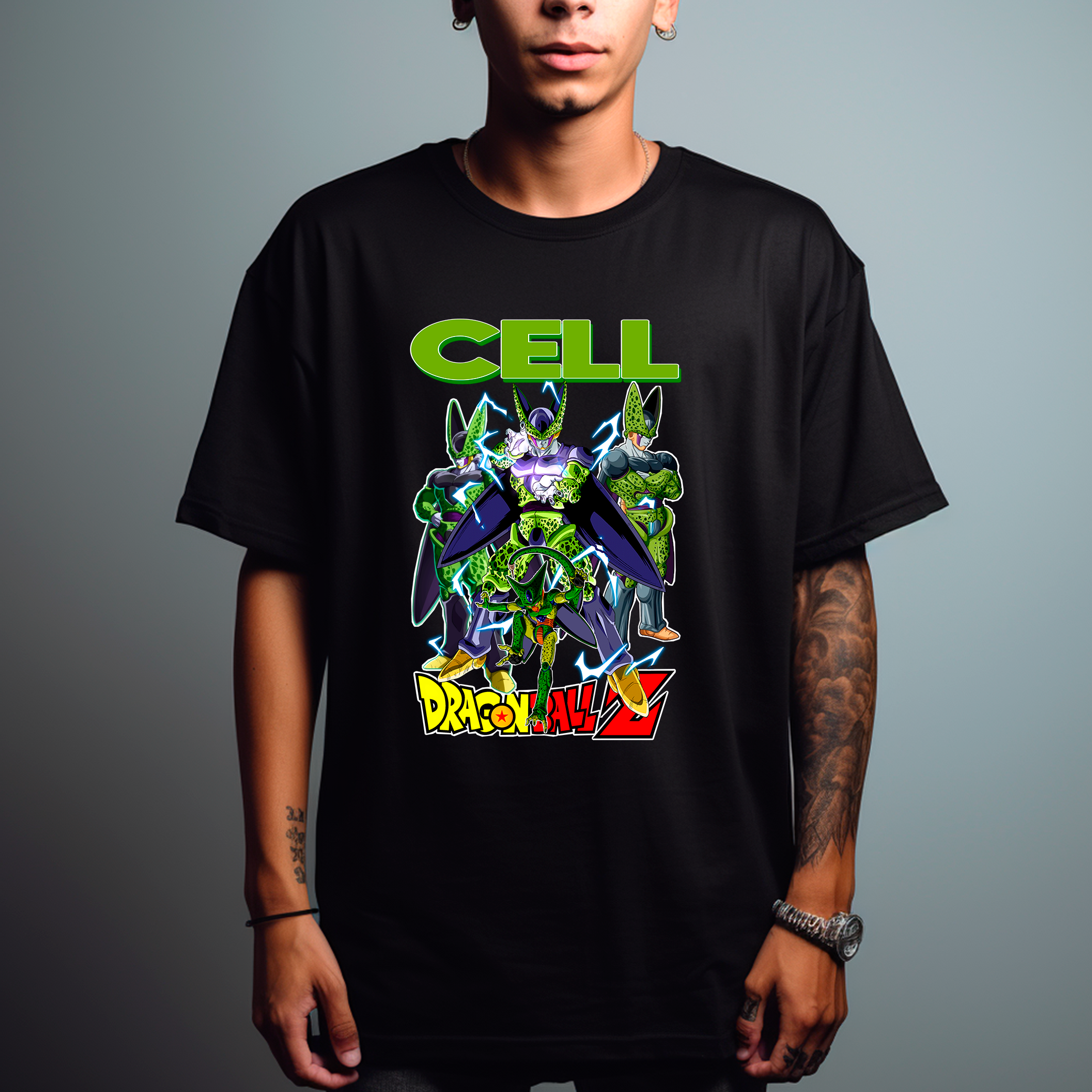 Nome do produto: Camiseta Dragon Ball Cell