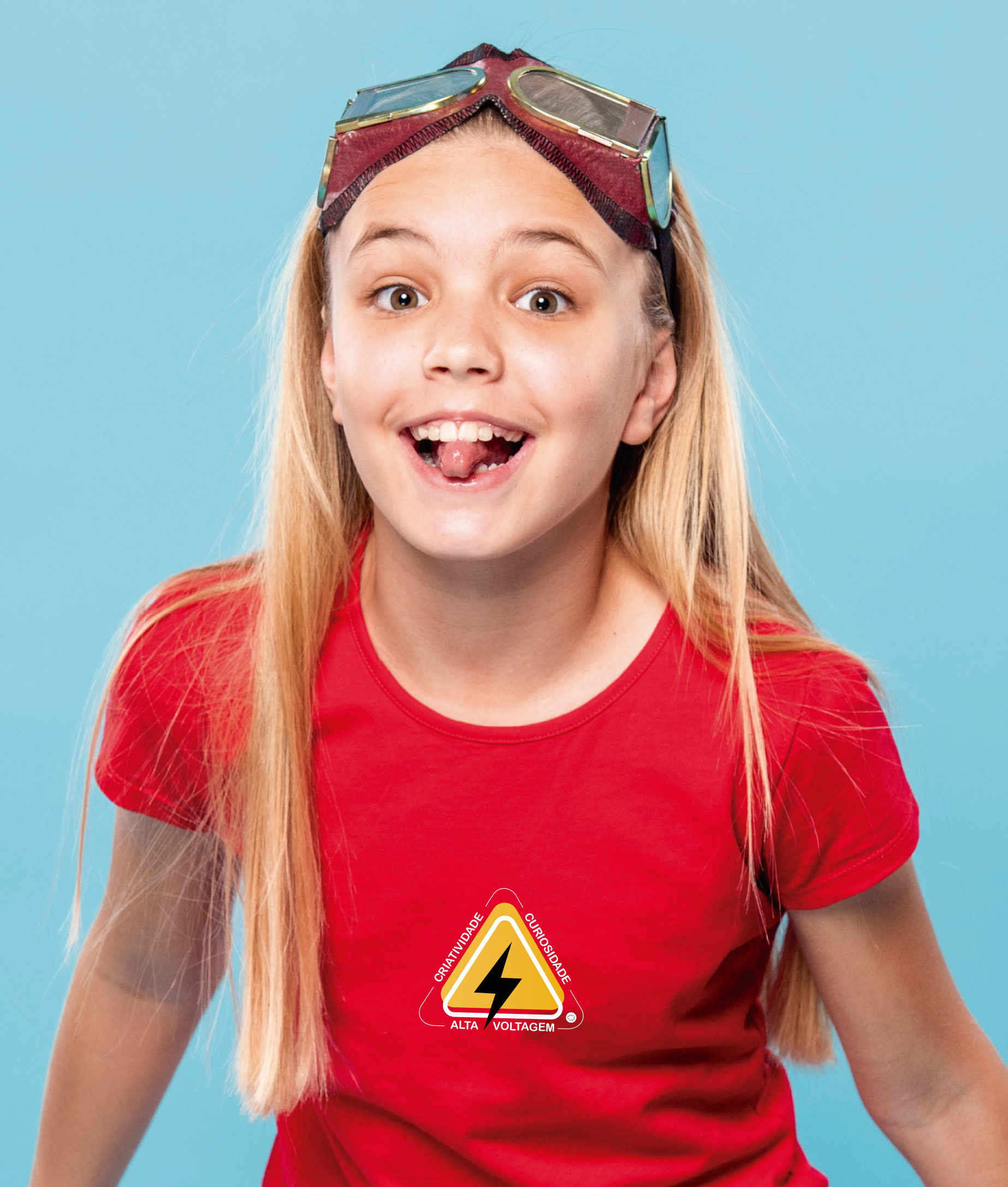 Nome do produto: Camiseta Infantil : Menina (10 a 14) : Alta Voltagem Neurodiversidade (Superdotação / Altas Habilidades)