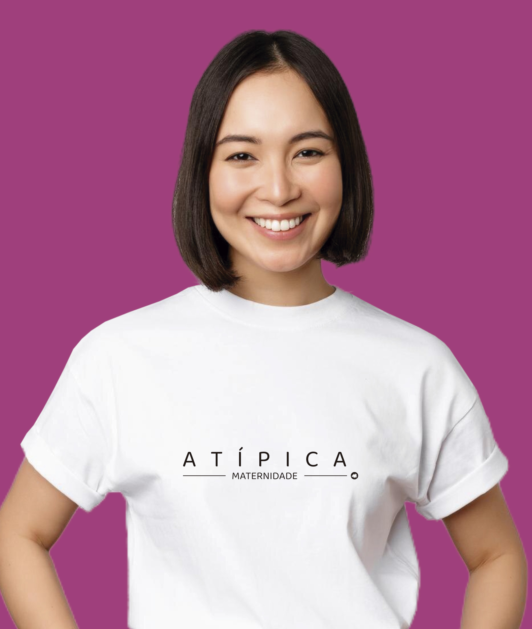 Nome do produto: Camiseta Feminina : Atípica Maternidade (Inclusão / Autista / TDAH / Superdotação)