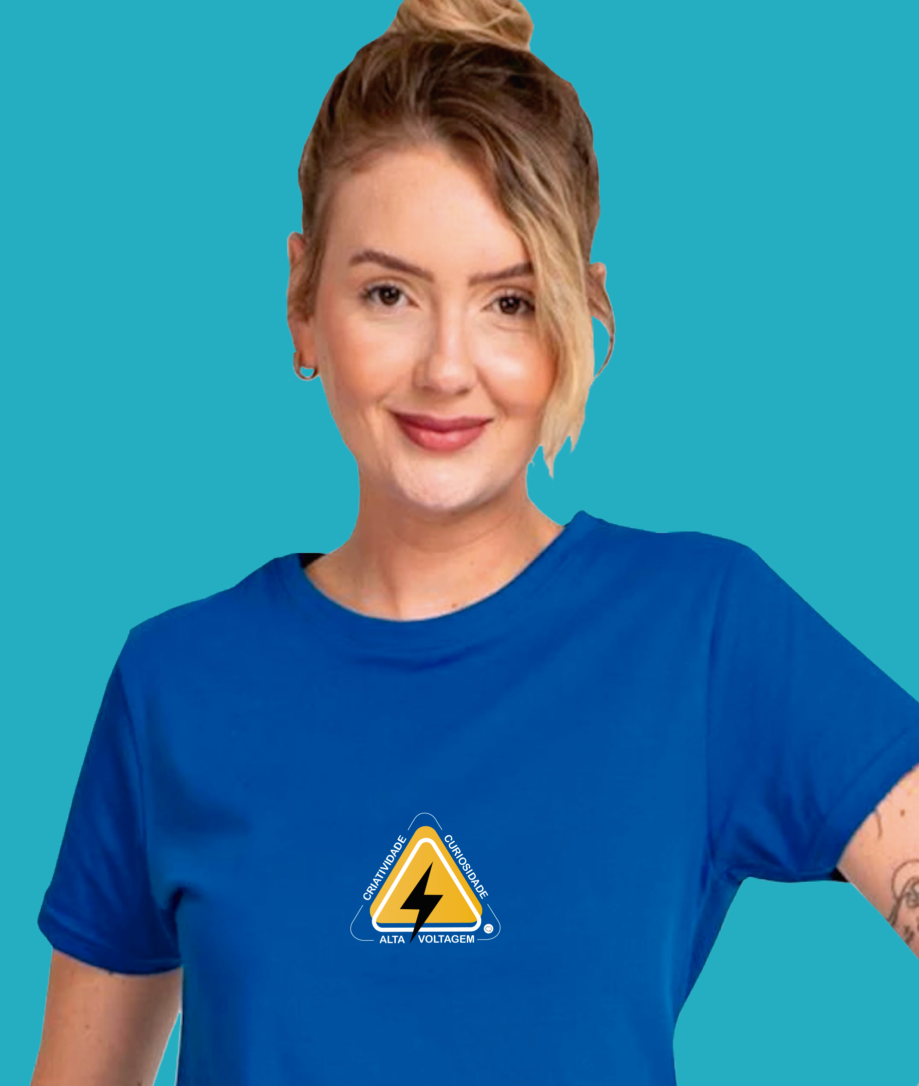 Nome do produto: Camiseta Feminina : Alta Voltagem Neurodiversidade (Superdotação / Altas Habilidades)