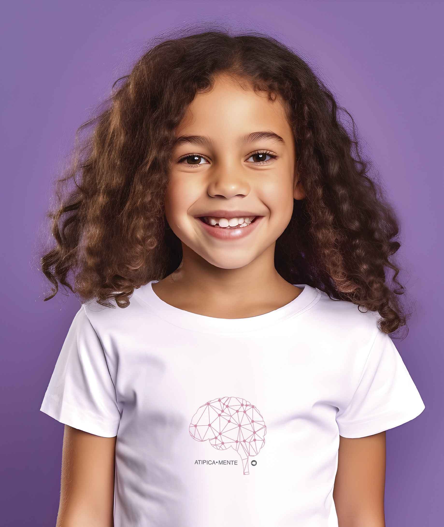 Nome do produto: Camiseta Infantil : Menina (2 a 8) : AtipicaMente (Neurodiversidade / Autista / TDAH / Superdotação)