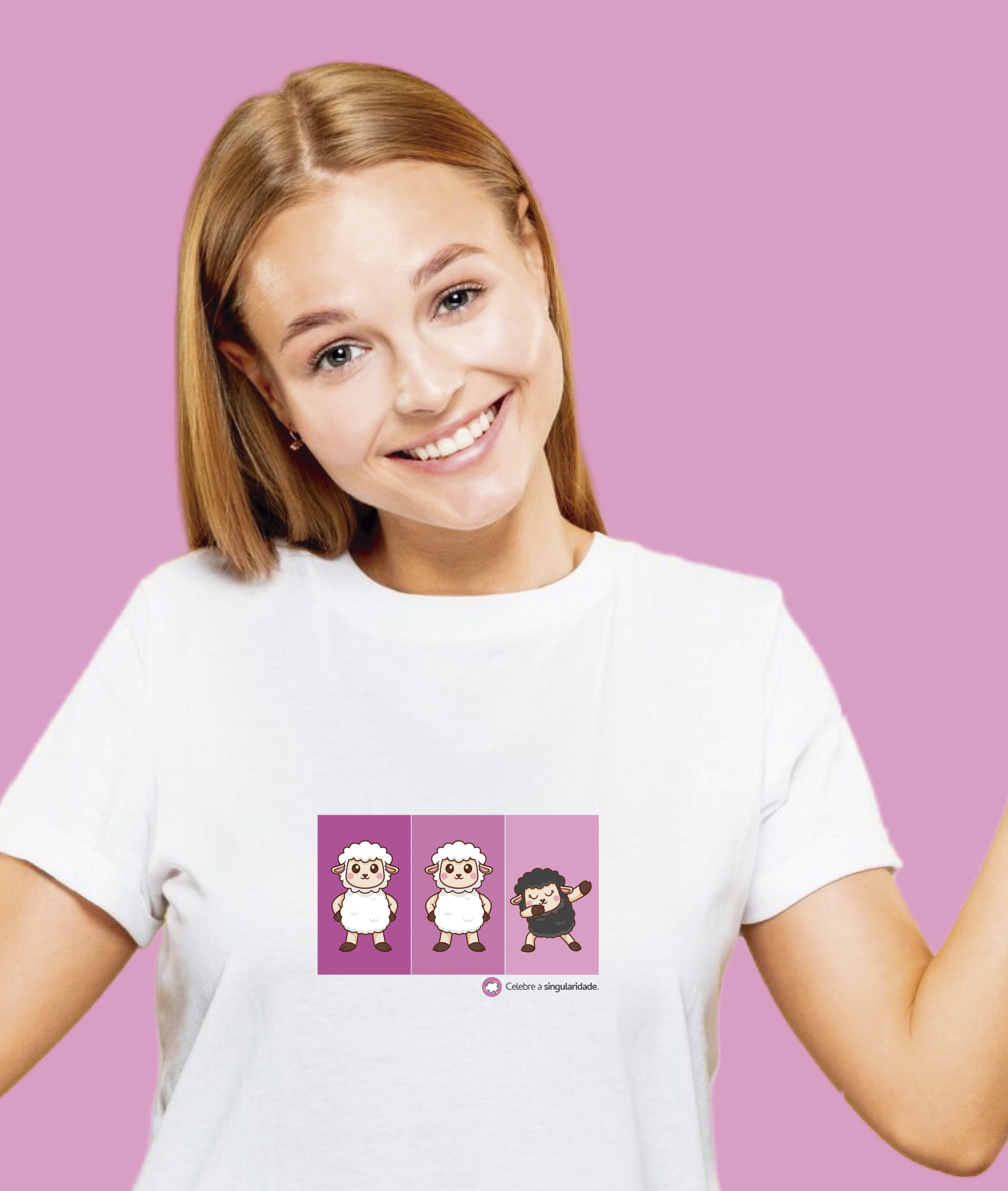 Nome do produto: Camiseta Feminina : Celebre a Singularidade (Neurodiversidade / Autista / TDAH / Superdotação)