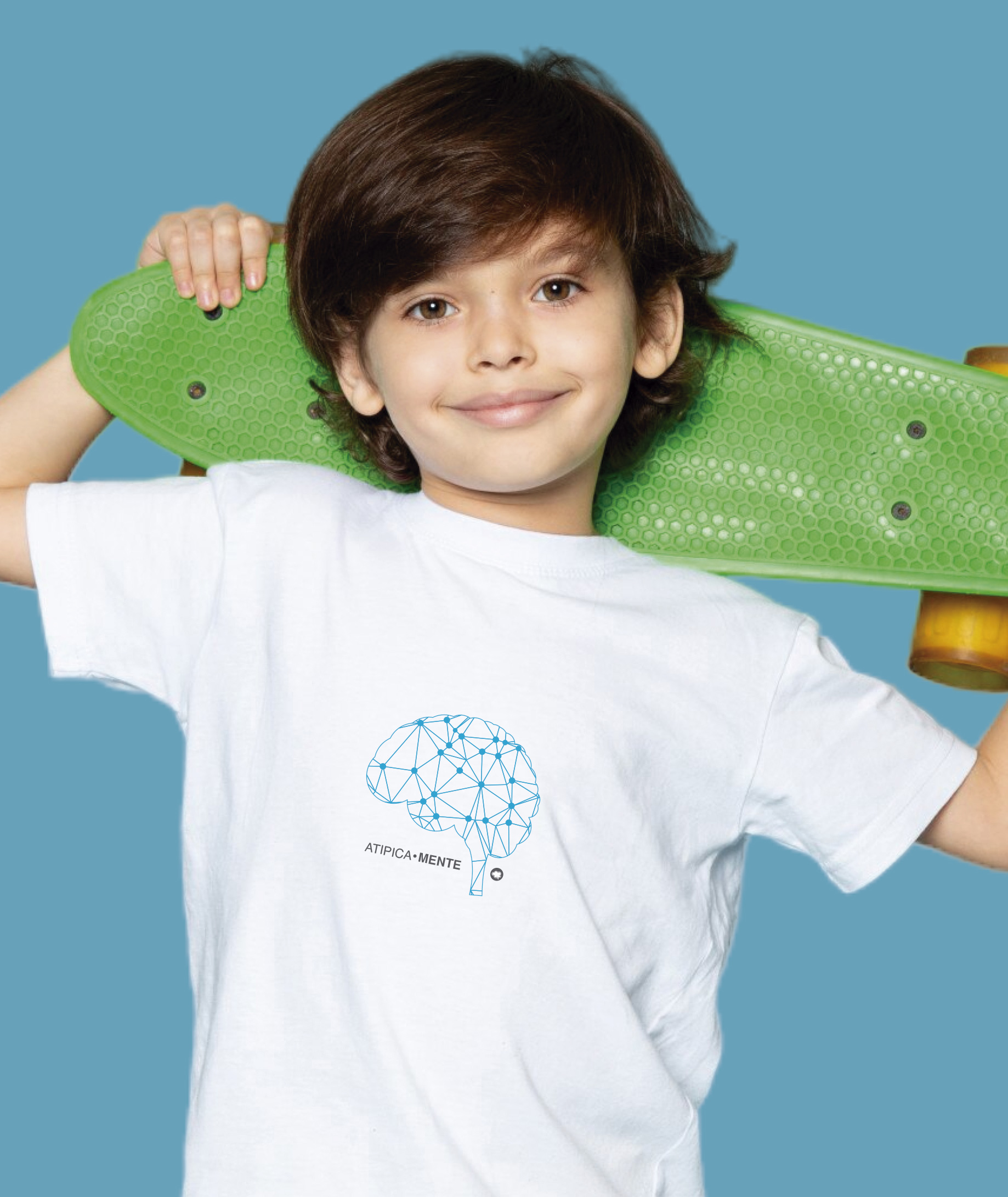 Nome do produto: Camiseta Infantil : Menino (2 a 8) : AtipicaMente (Neurodiversidade / Autista / TDAH / Superdotação)