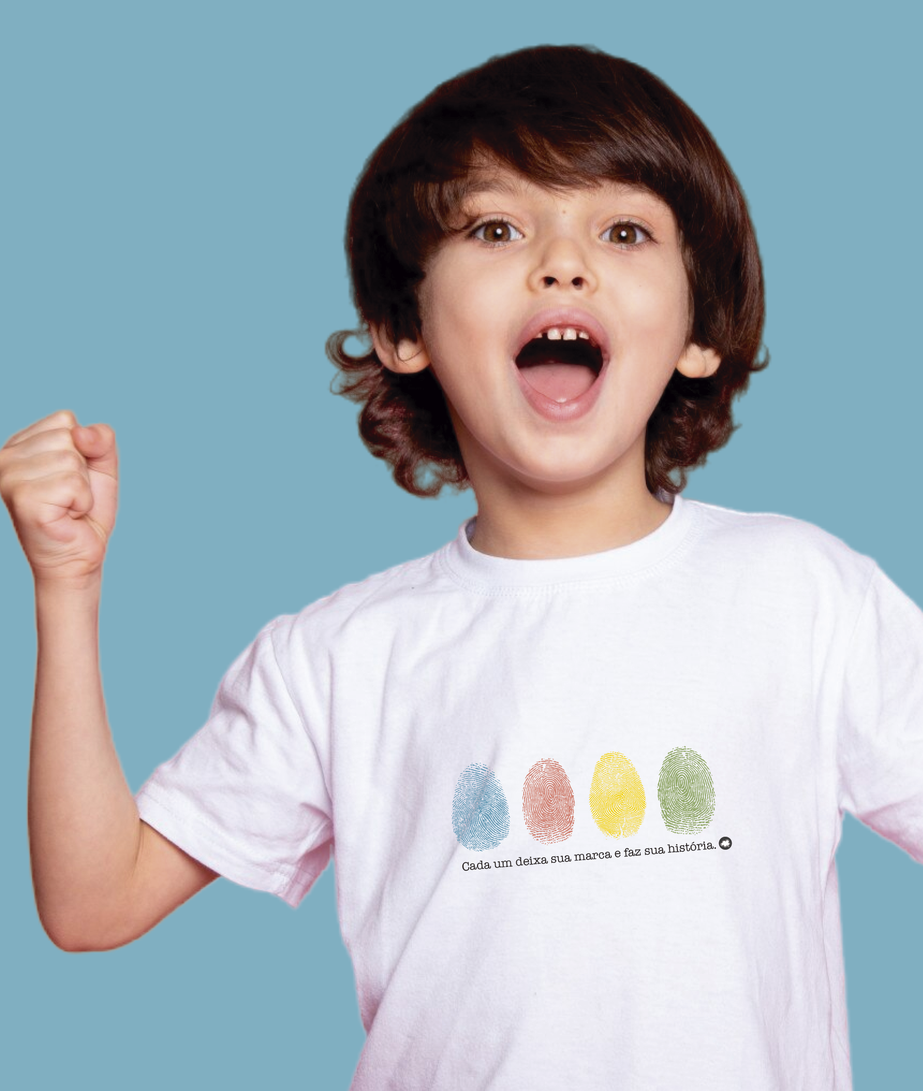 Nome do produto: Camiseta Infantil : Menino (2 a 8) : Sua Marca (Inclusão / Autista / TDAH / Superdotação)