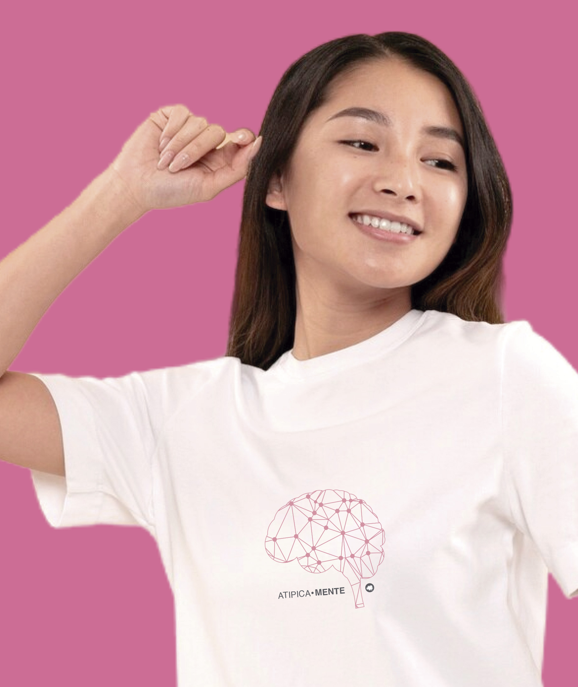 Nome do produto: Camiseta Infantil : Menina (10 a 14) : AtipicaMente (Neurodiversidade / Autista / TDAH / Superdotação)