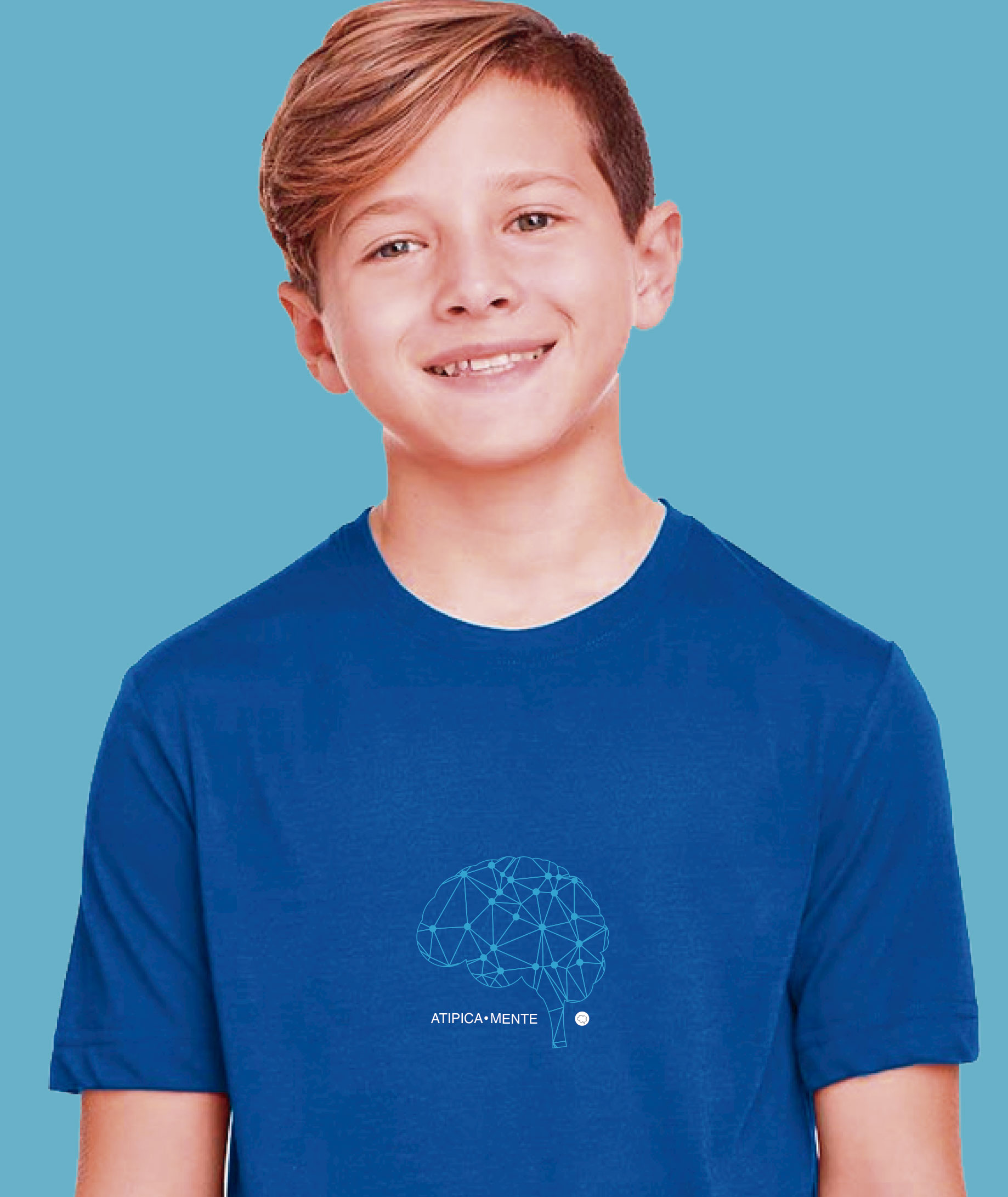 Nome do produto: Camiseta Infantil : Menino (10 a 14) : AtipicaMente (Inclusão / Autista / TDAH / Superdotação)