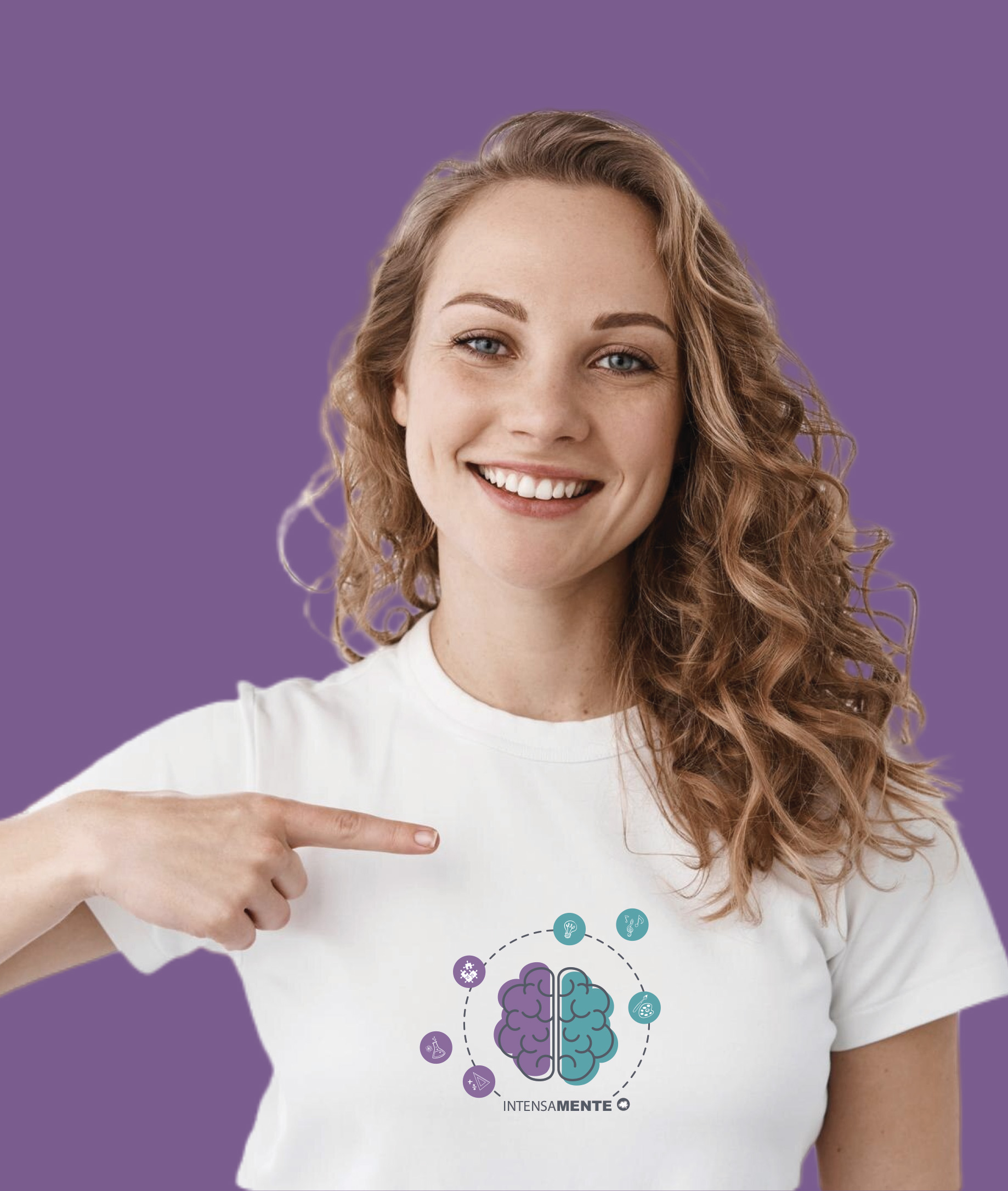 Nome do produto: Camiseta Feminina : IntensaMENTE (Inclusão / Autista / TDAH / Superdotação)