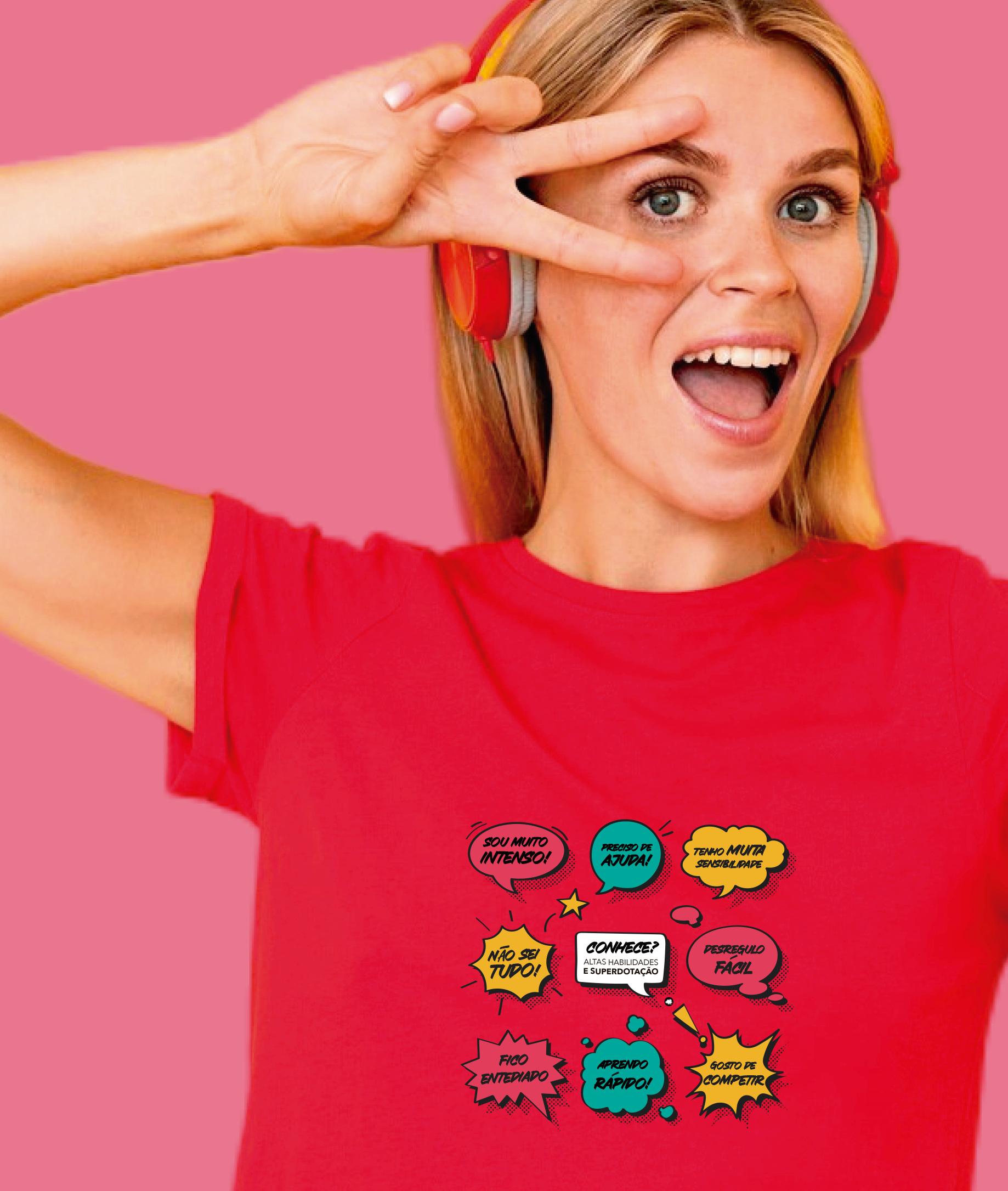 Nome do produto: Camiseta Unissex (Masculina / Feminina) : Verdades da Superdotação (AHSD)