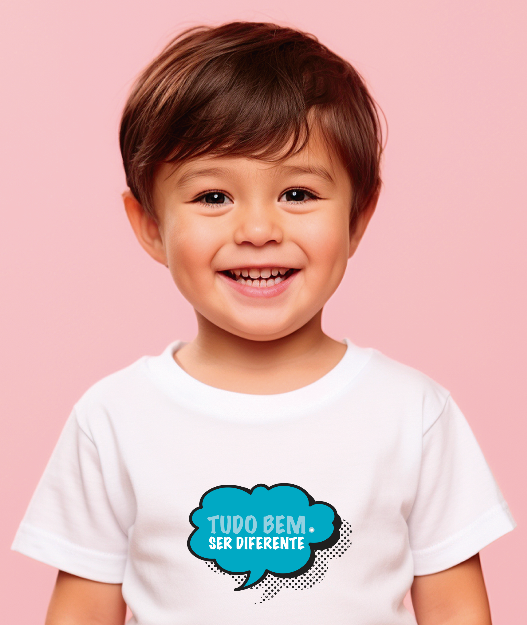 Nome do produto: Camiseta Infantil : Menino (2 a 8) : Ser Diferente (Inclusão / Autista / TDAH / Superdotação)