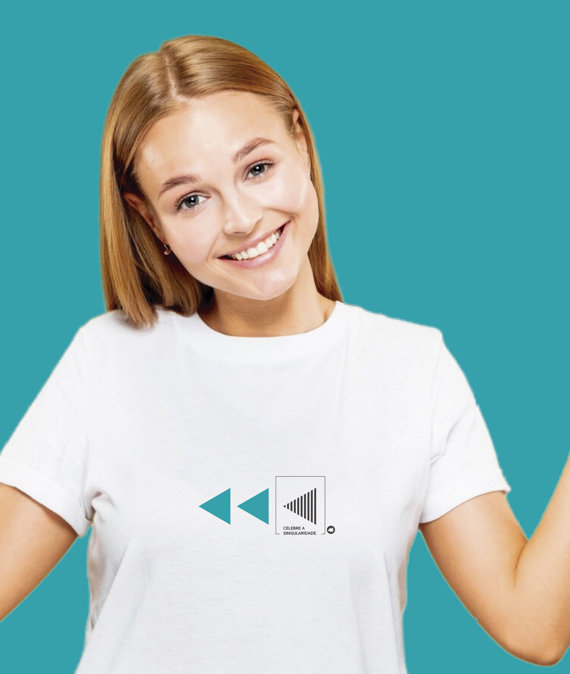 Nome do produto: Camiseta Unissex (Feminino / Masculino) : Celebre a Singularidade (Inclusão / Autista / TDAH / Superdotação)