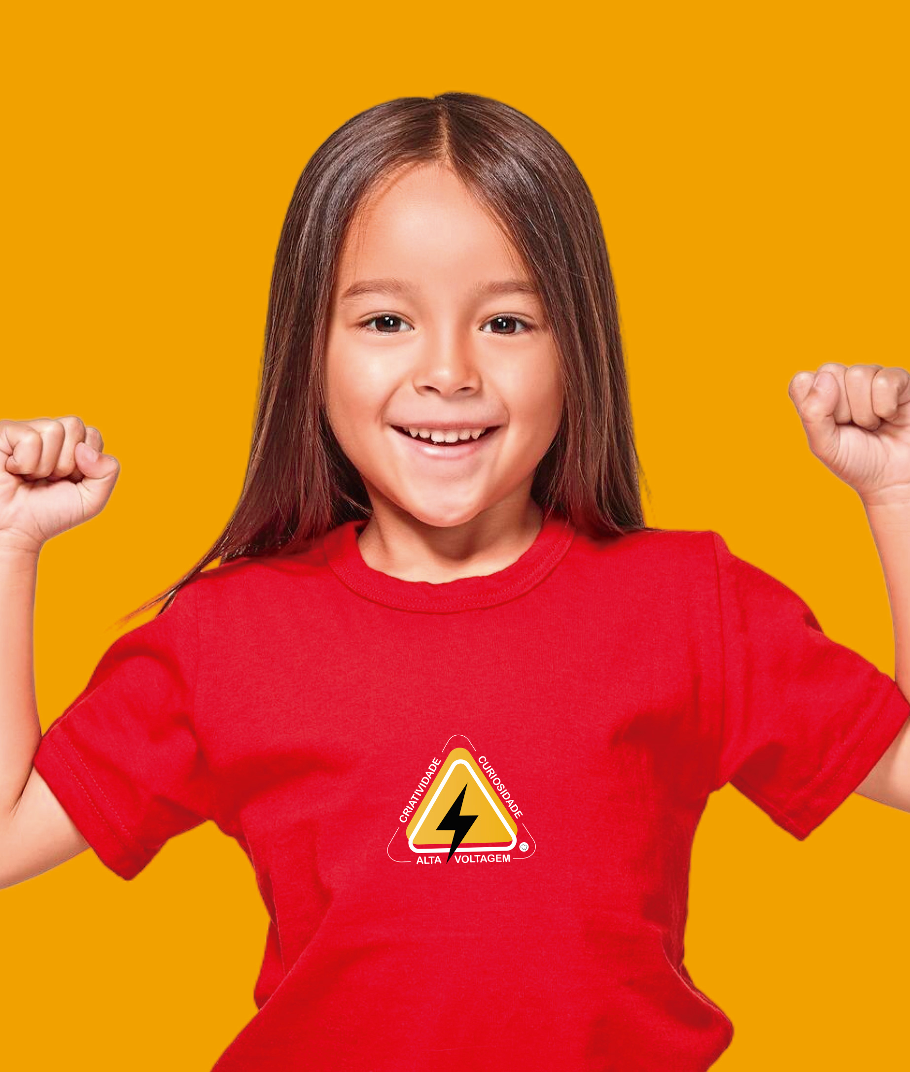 Nome do produto: Camiseta Infantil : Menina (2 a 8) : Alta Voltagem Atípica (Superdotação / Altas Habilidades)