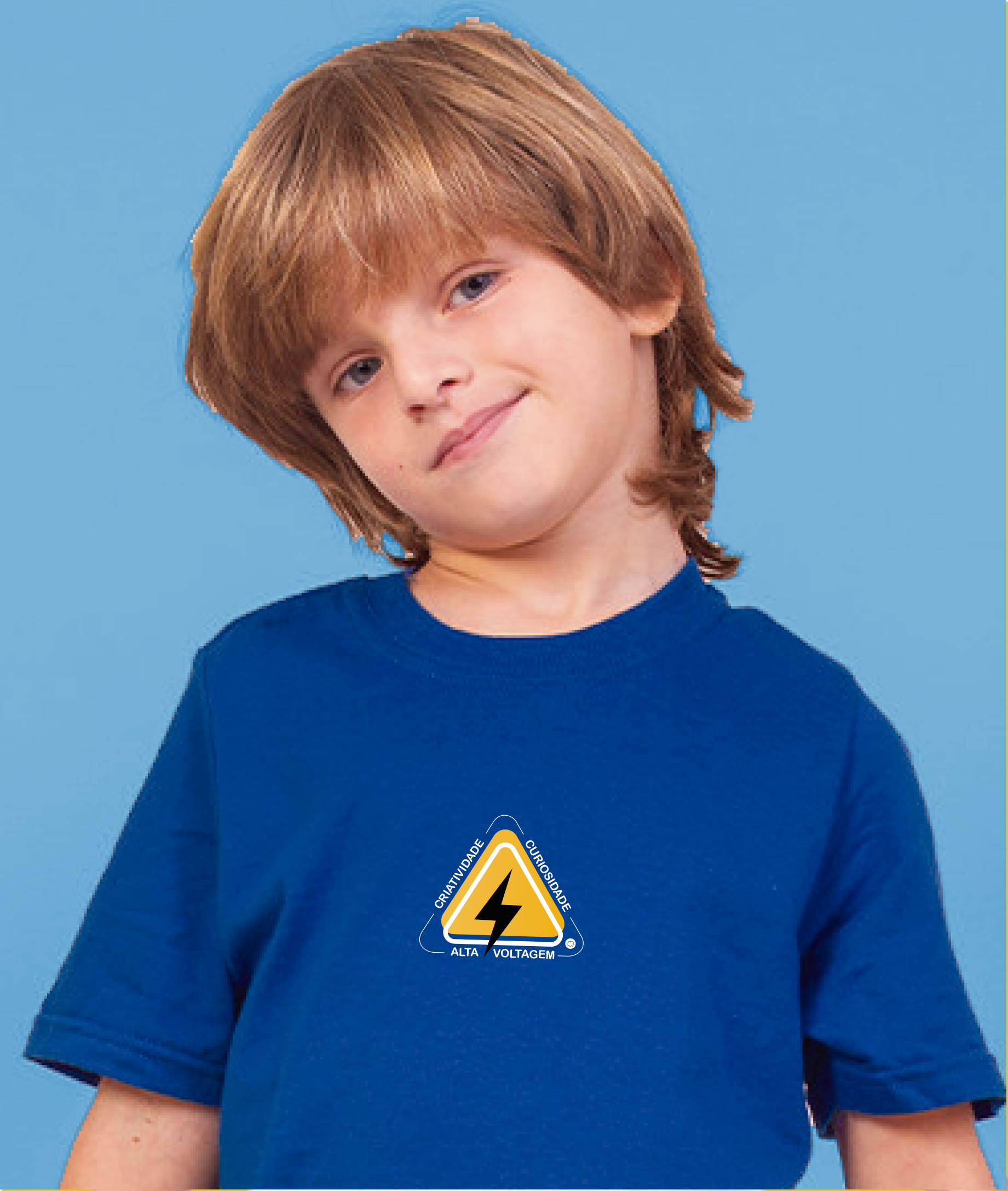 Nome do produto: Camiseta Infantil : Menino (2 a 8) : Alta Voltagem Atípica (Superdotação)