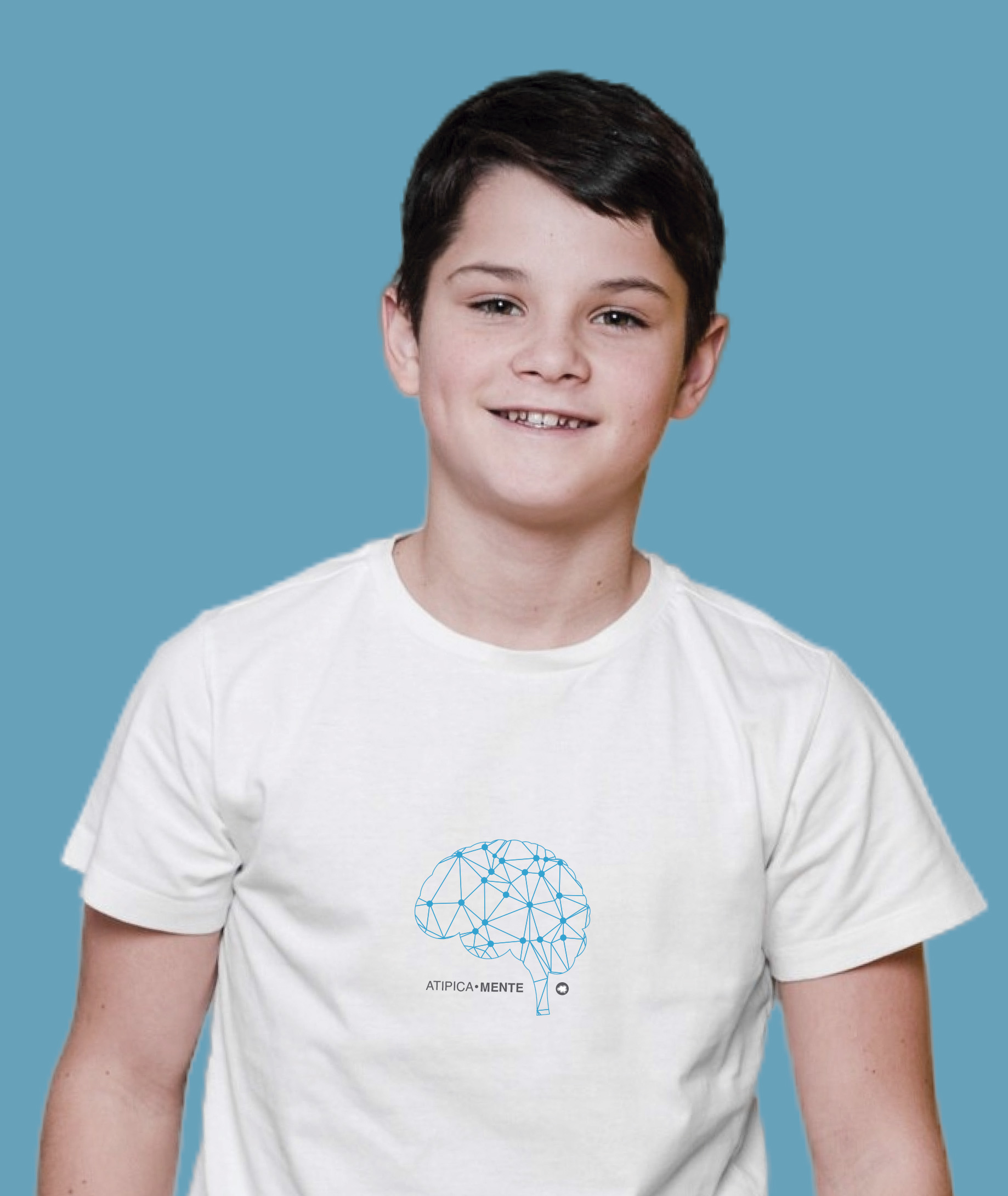 Nome do produto: Camiseta Infantil : Menino (10 a 14) : AtipicaMente (Neurodiversidade / Autista / TDAH / Superdotação)