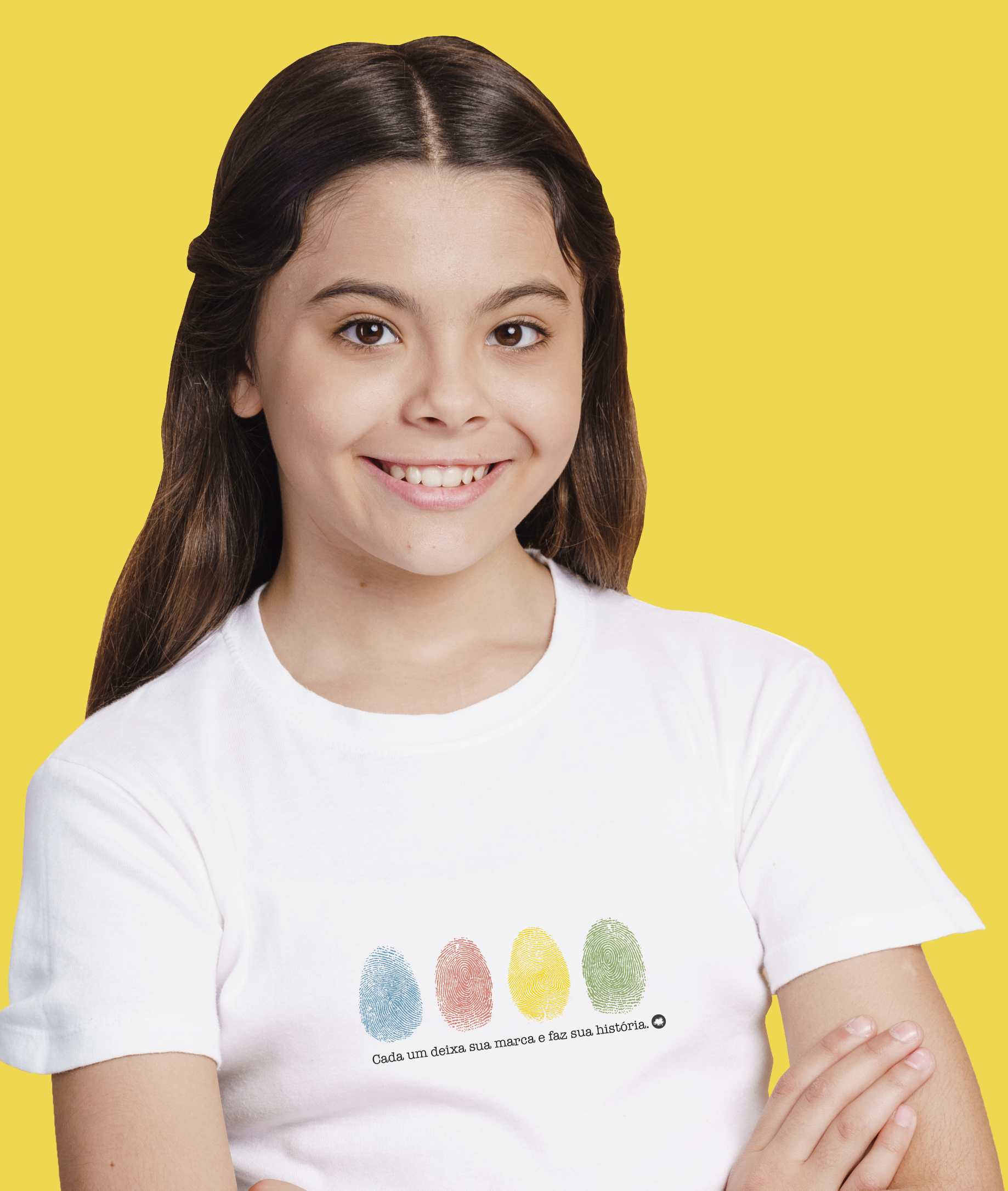 Nome do produto: Camiseta Infantil : Menina (10 a 14) : Sua Marca (Inclusão / Autista / TDAH / Superdotação)