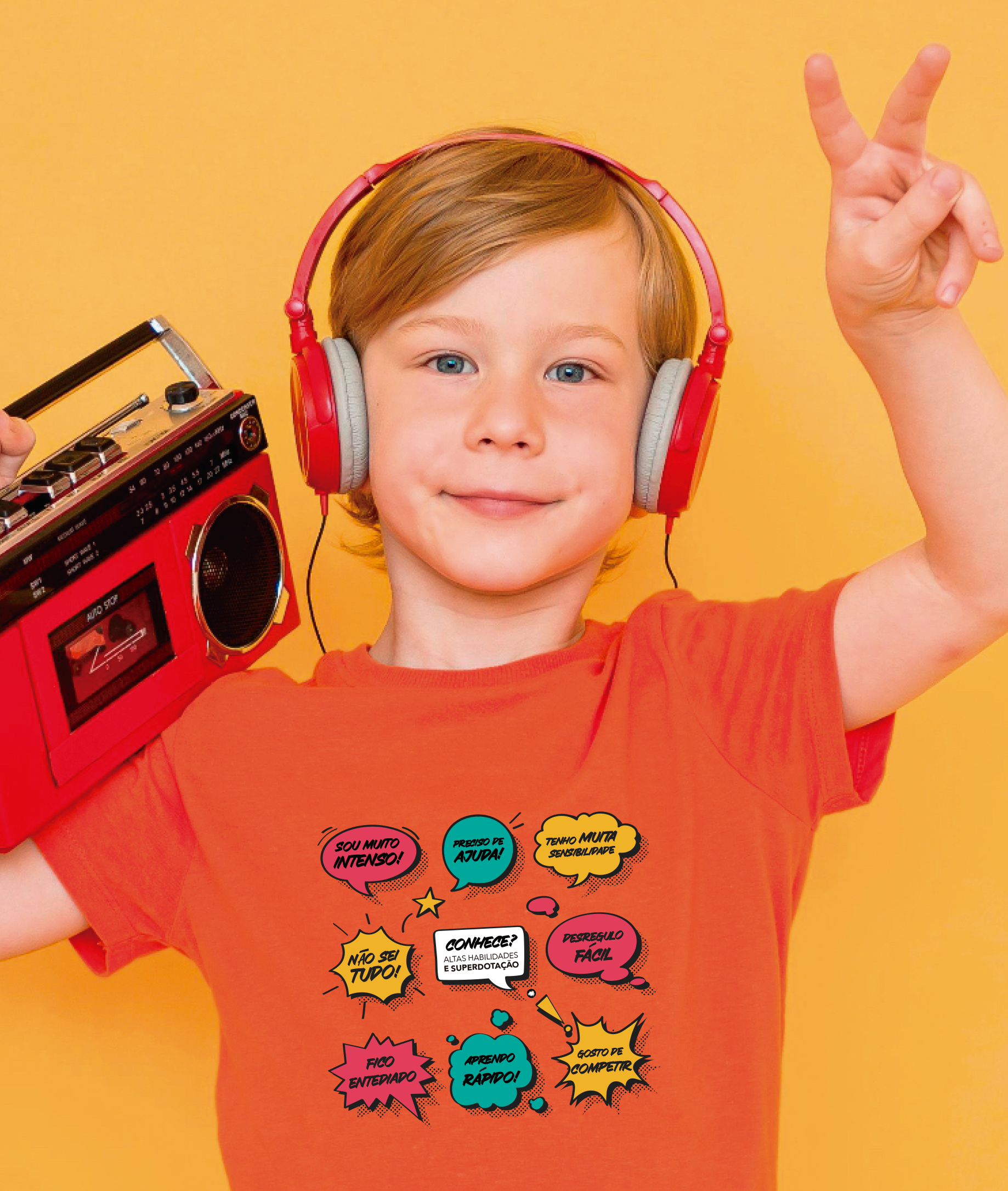 Nome do produto: Camiseta Infantil (2 a 14) : Verdades da Superdotação (AHSD)