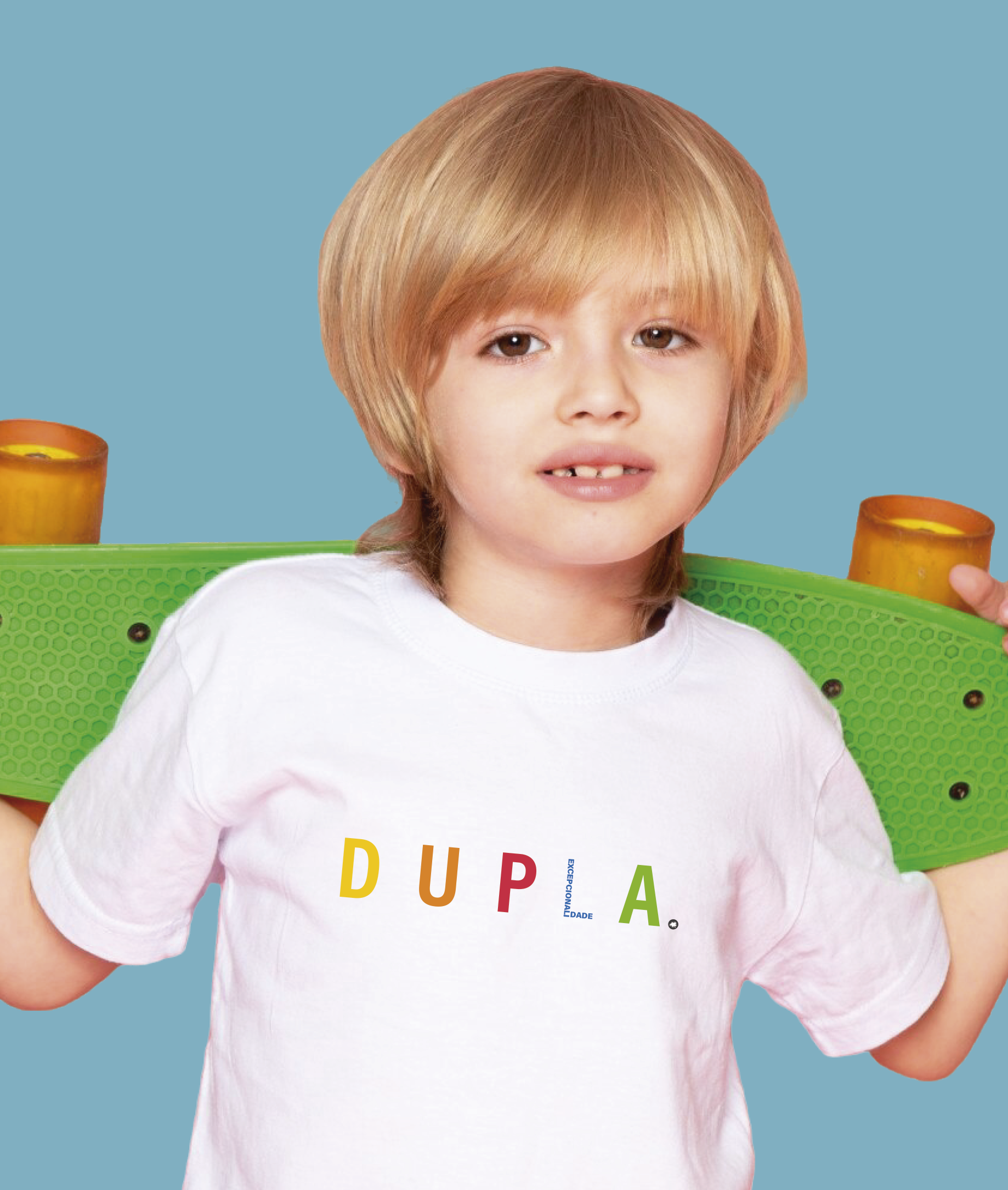 Nome do produto: Camiseta Infantil : Menino (2 a 8) : Dupla Excepcionalidade (Autista / TDAH / Superdotação)