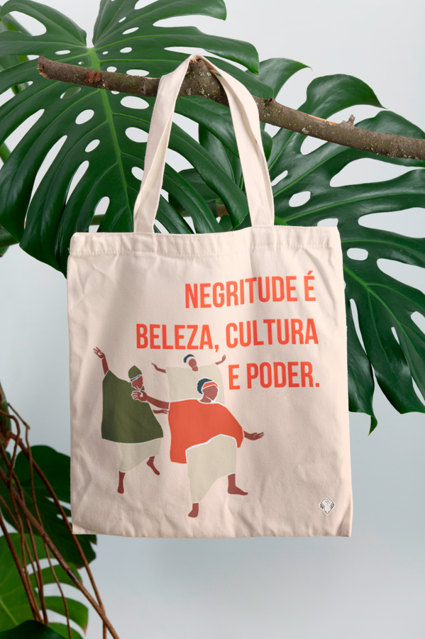 Nome do produto: Ecobag Negritude É Beleza, Cultura E Poder