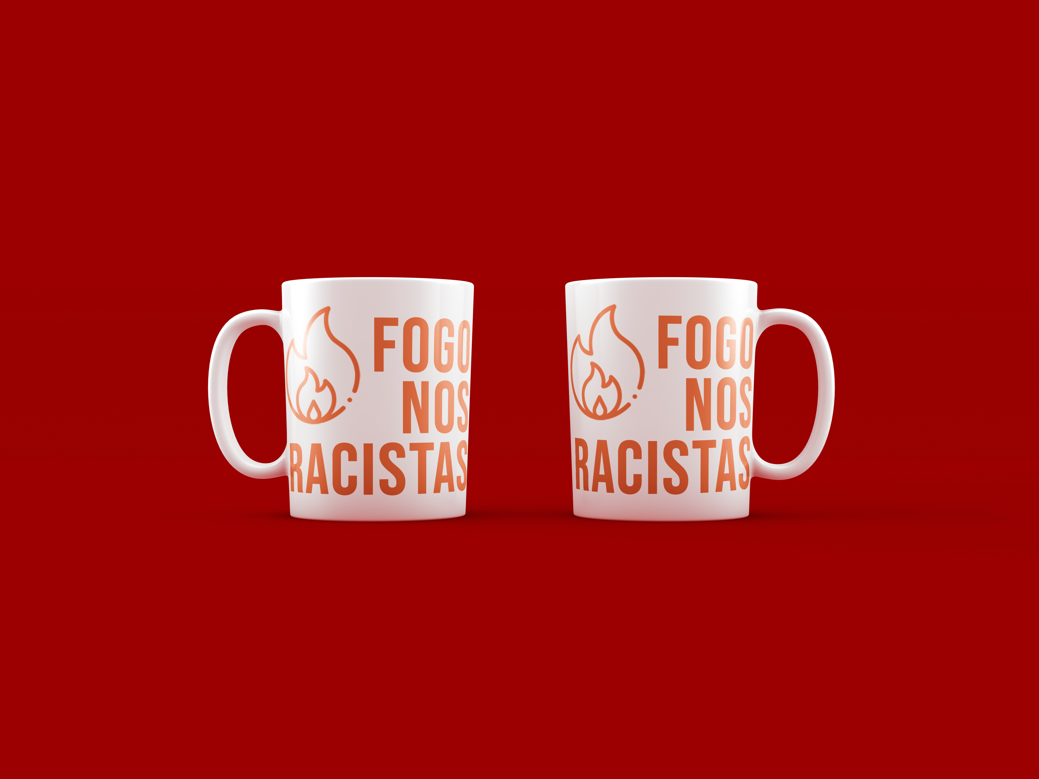 Nome do produto: Caneca Fogo Nos Racistas