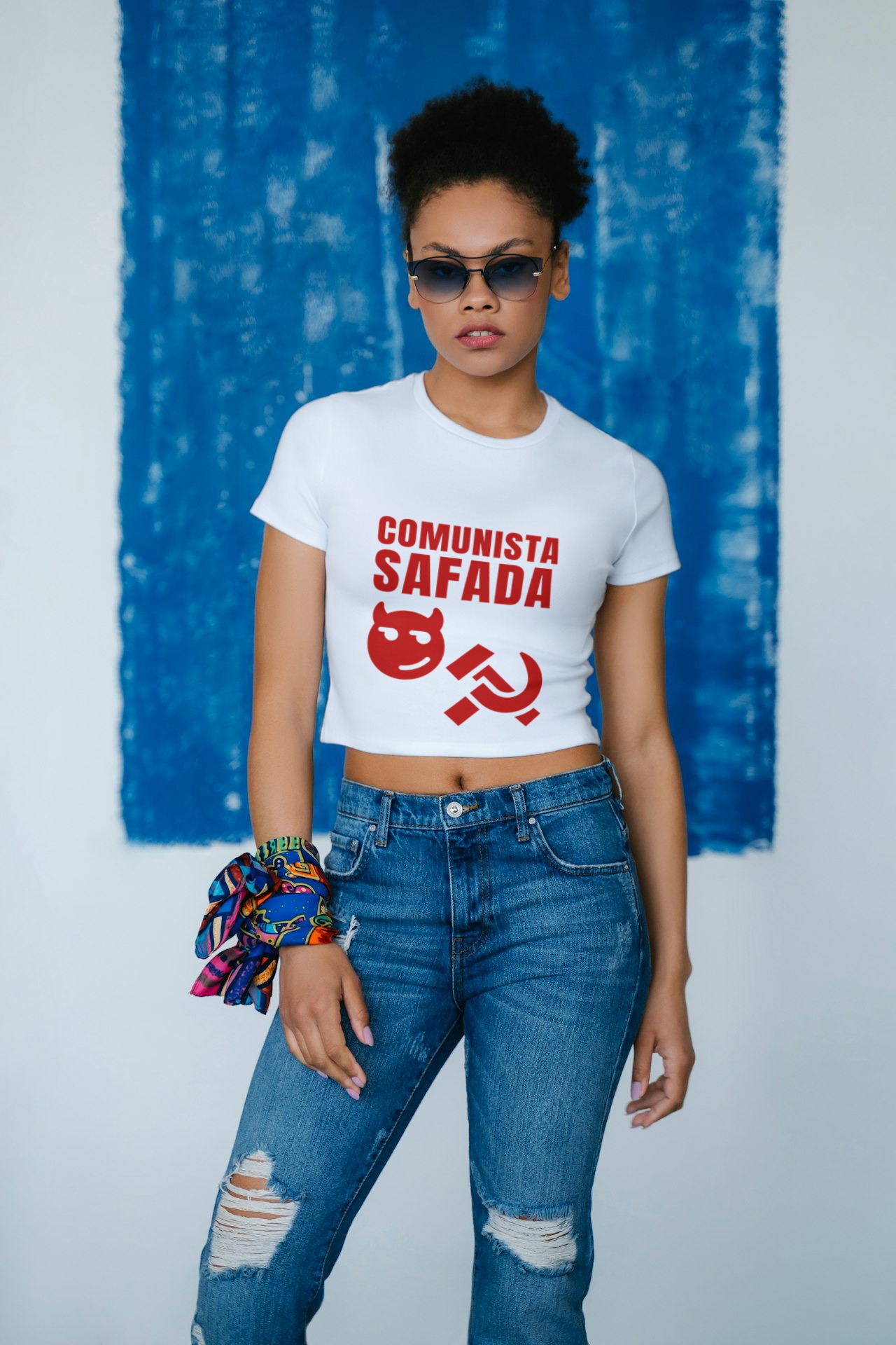 Nome do produto: Cropped Comunista Safada Versão B