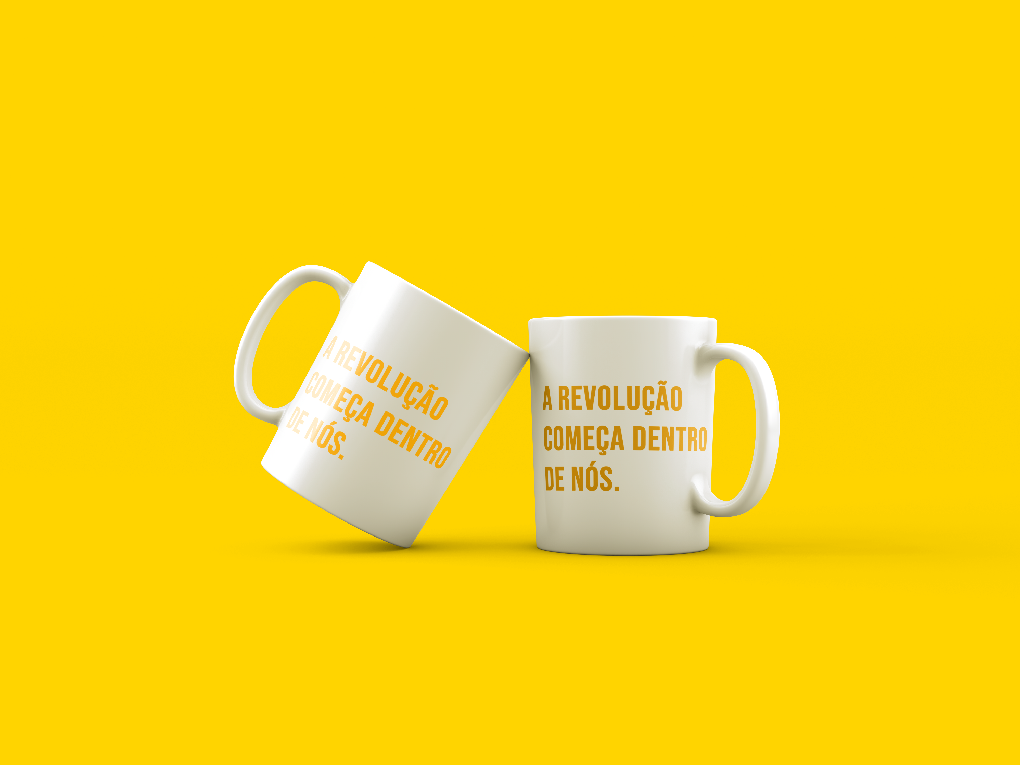 Nome do produto: Caneca A Revolução Começa Dentro De Nós