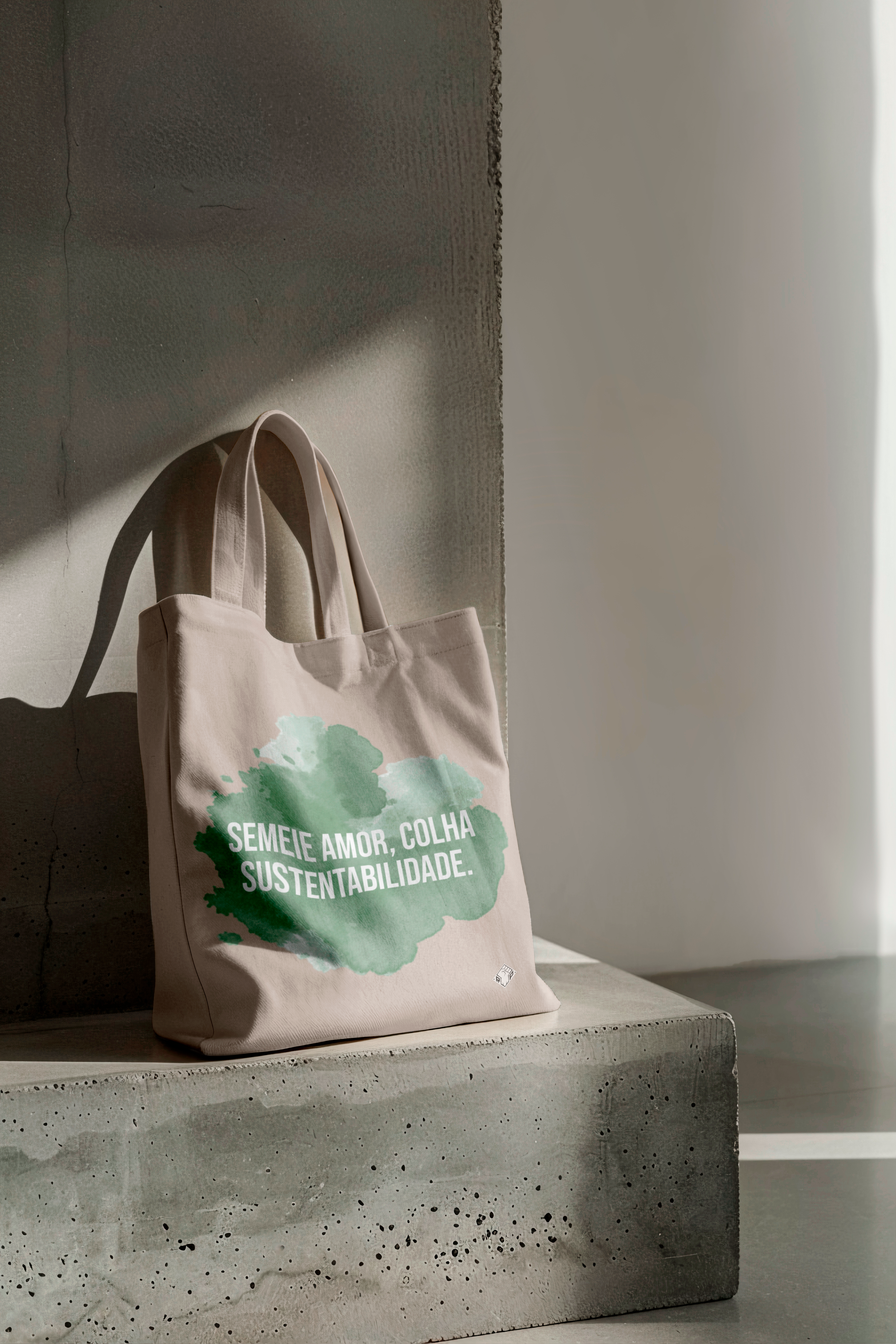 Nome do produto: Ecobag Semeie Amor, Colha Sustentabilidade