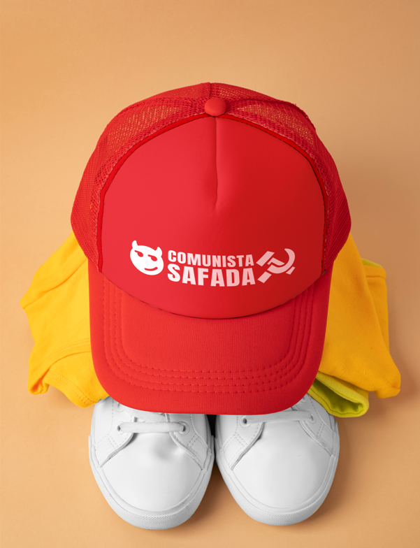 Nome do produto: Boné Vermelho Comunista Safada