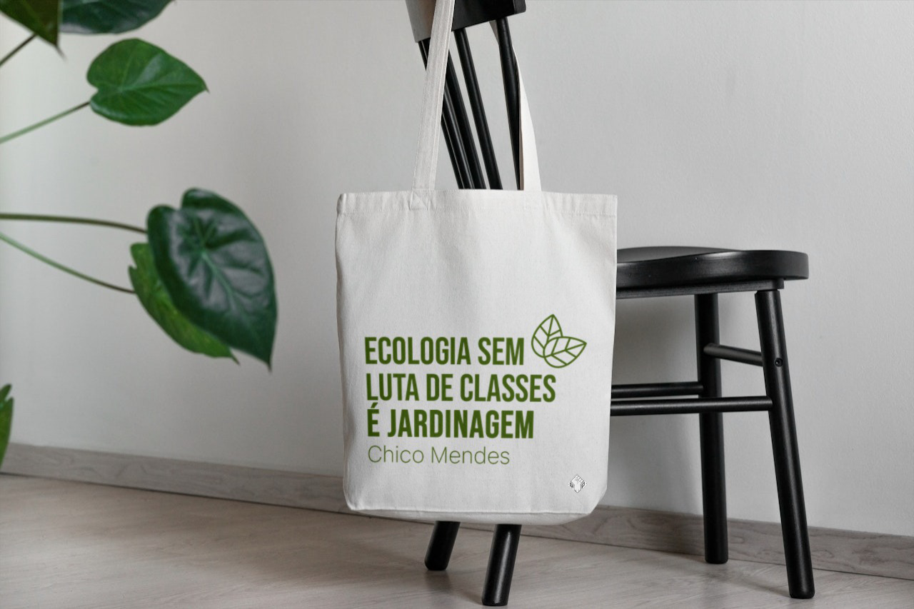 Nome do produto: Ecobag Ecologia Sem Luta De Classes É Jardinagem
