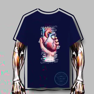 CAMISETA QUALITY - SEGURANDO OS BATIMENTOS CARDÍACOS