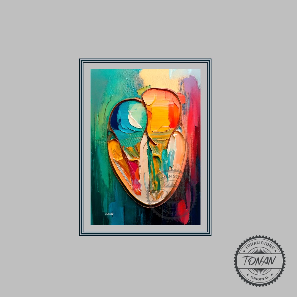 CANVAS FINEART - CORAÇÃO QUATRO CÂMERAS 