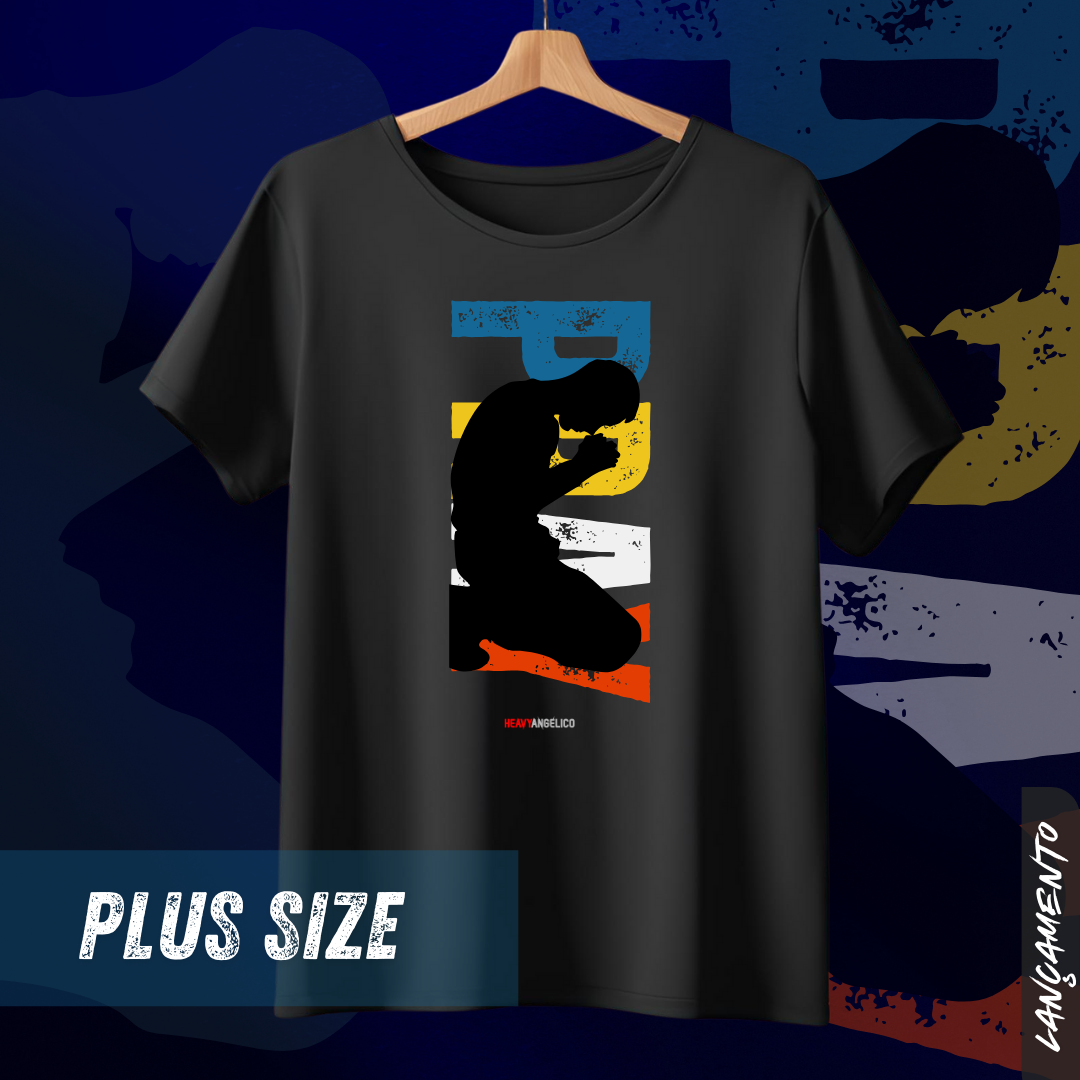 Pray – A Postura Que Move Céus - Camiseta Plus Size